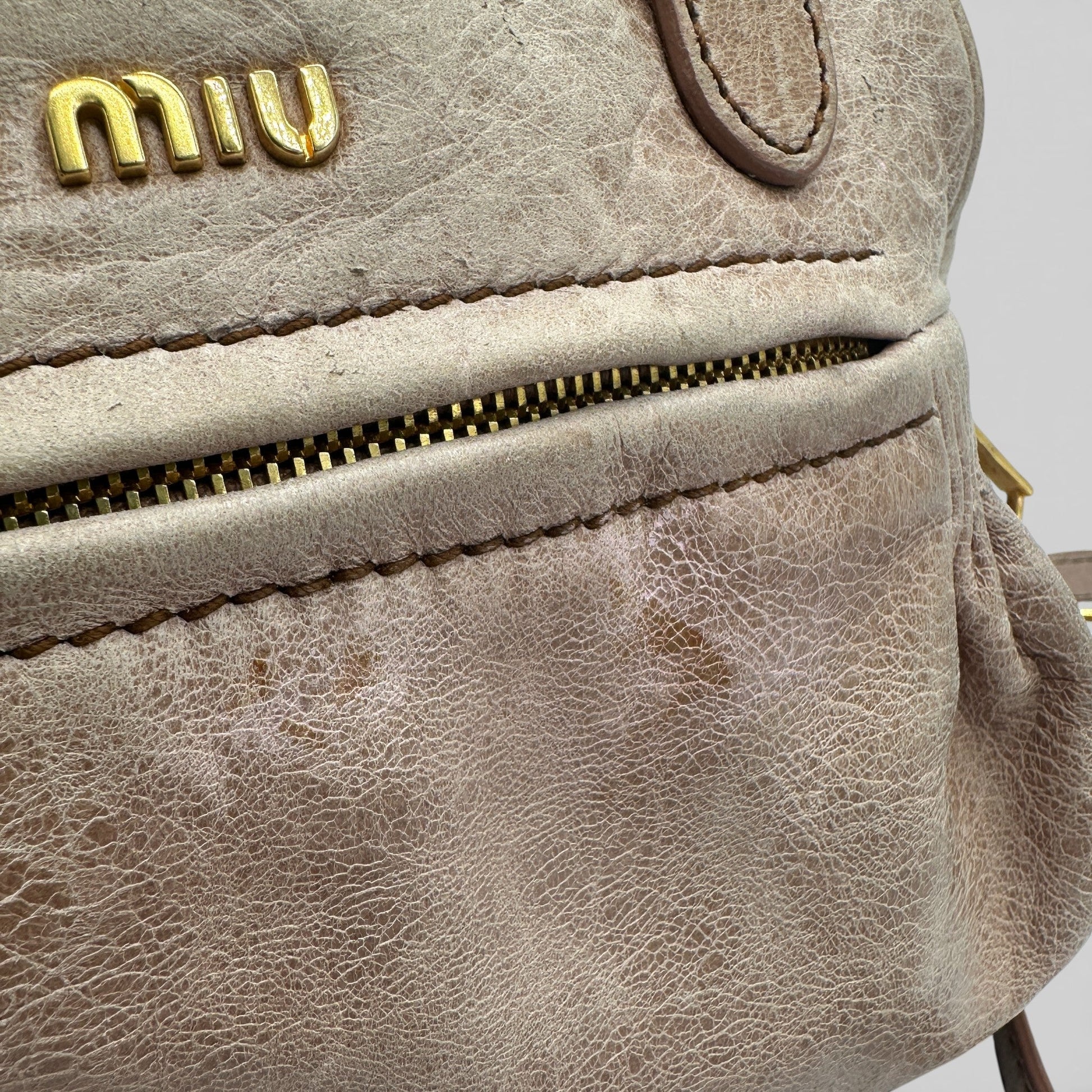 Vintage Miu Miu 2 - Way Nappa Leather Handbag - Thanks it's Vintage