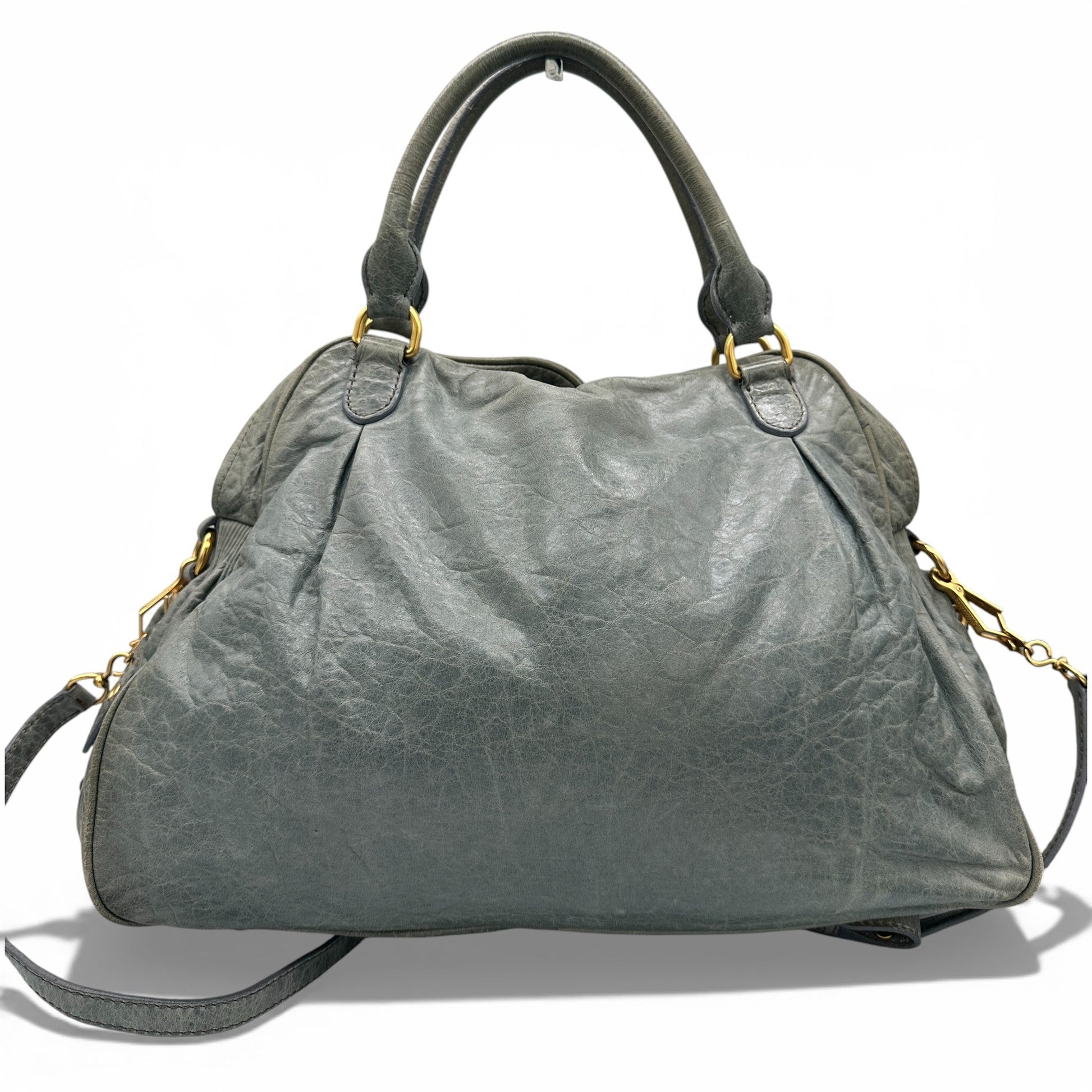 Vintage Miu Miu 2 - Way Nappa Leather Handbag - Thanks it's Vintage