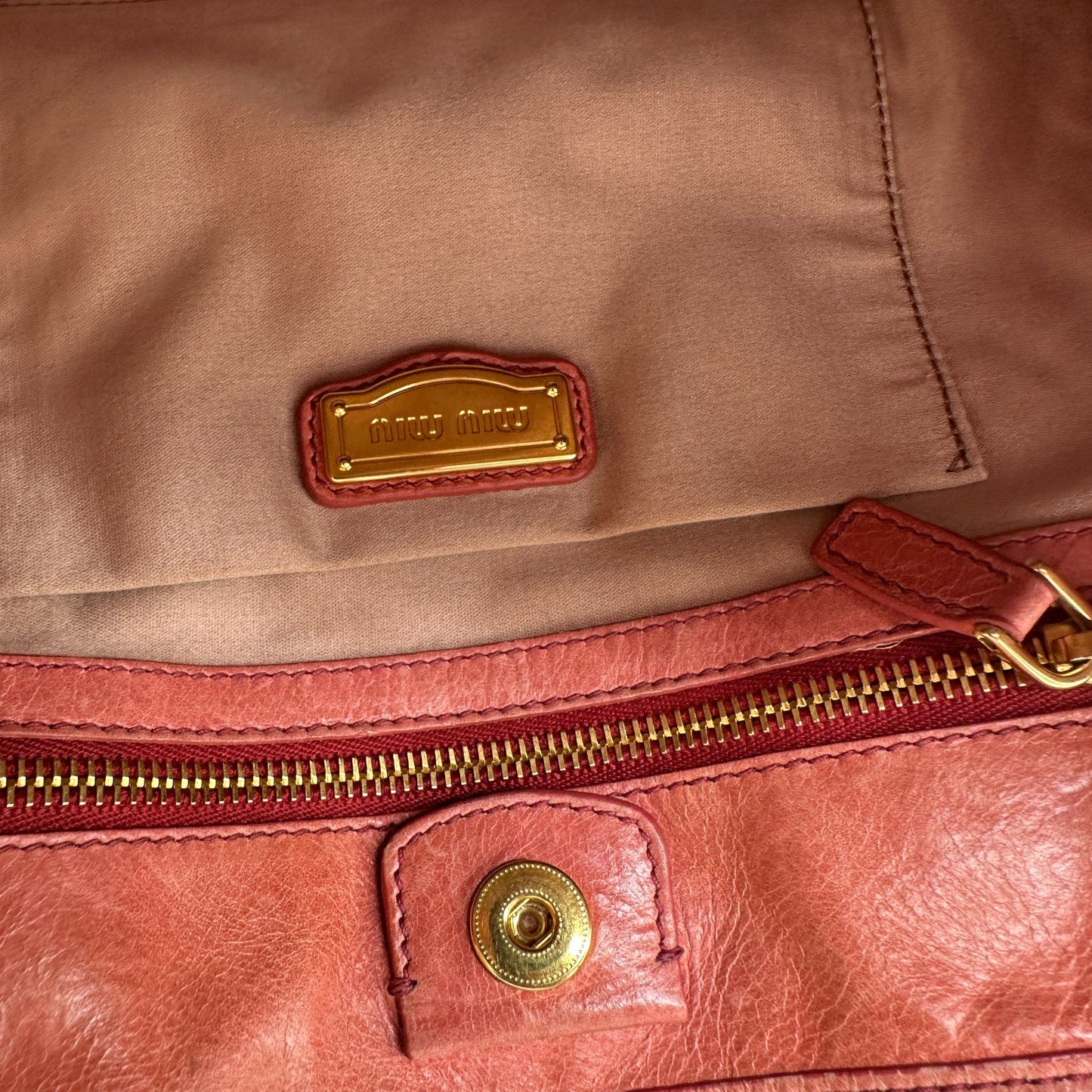 Vintage Miu Miu 2 - Way Vitello Shine Handbag - Thanks it's Vintage