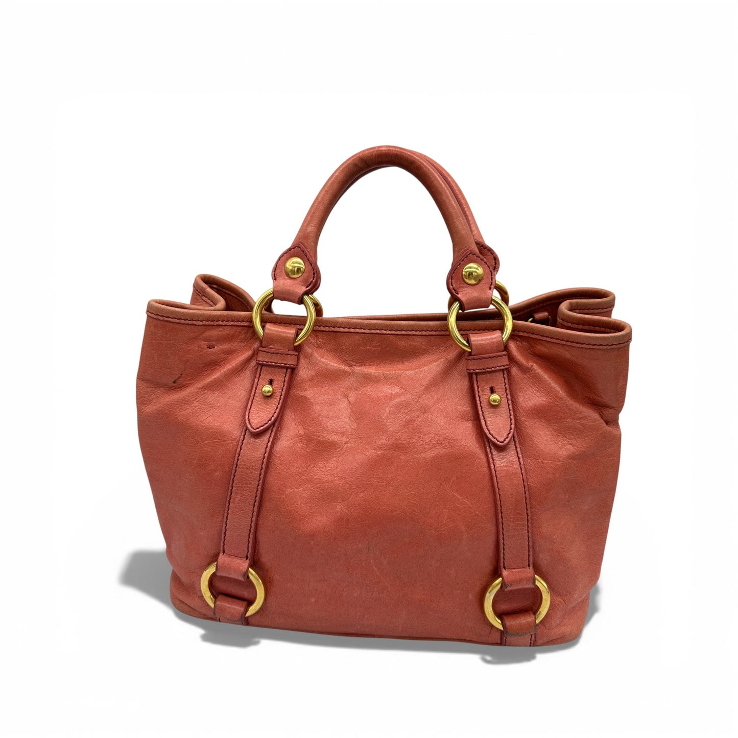 Vintage Miu Miu 2 - Way Vitello Shine Handbag - Thanks it's Vintage