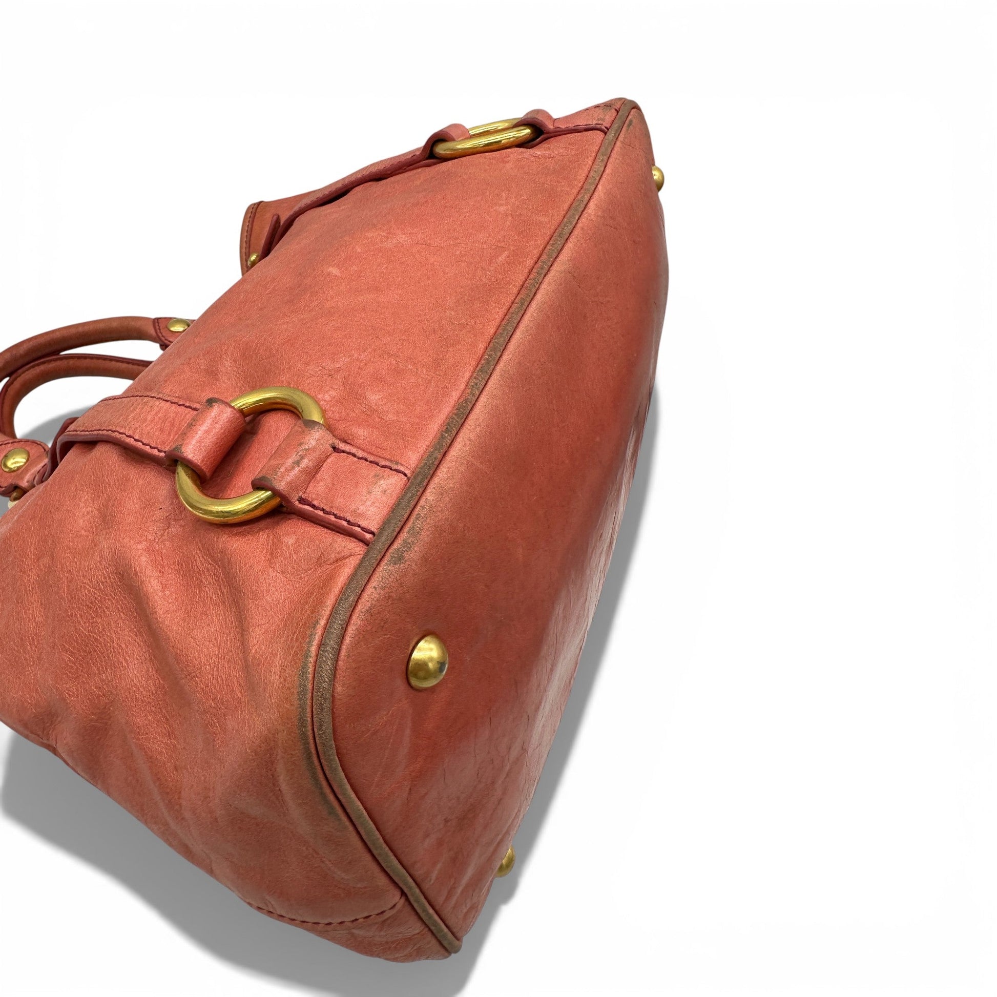 Vintage Miu Miu 2 - Way Vitello Shine Handbag - Thanks it's Vintage