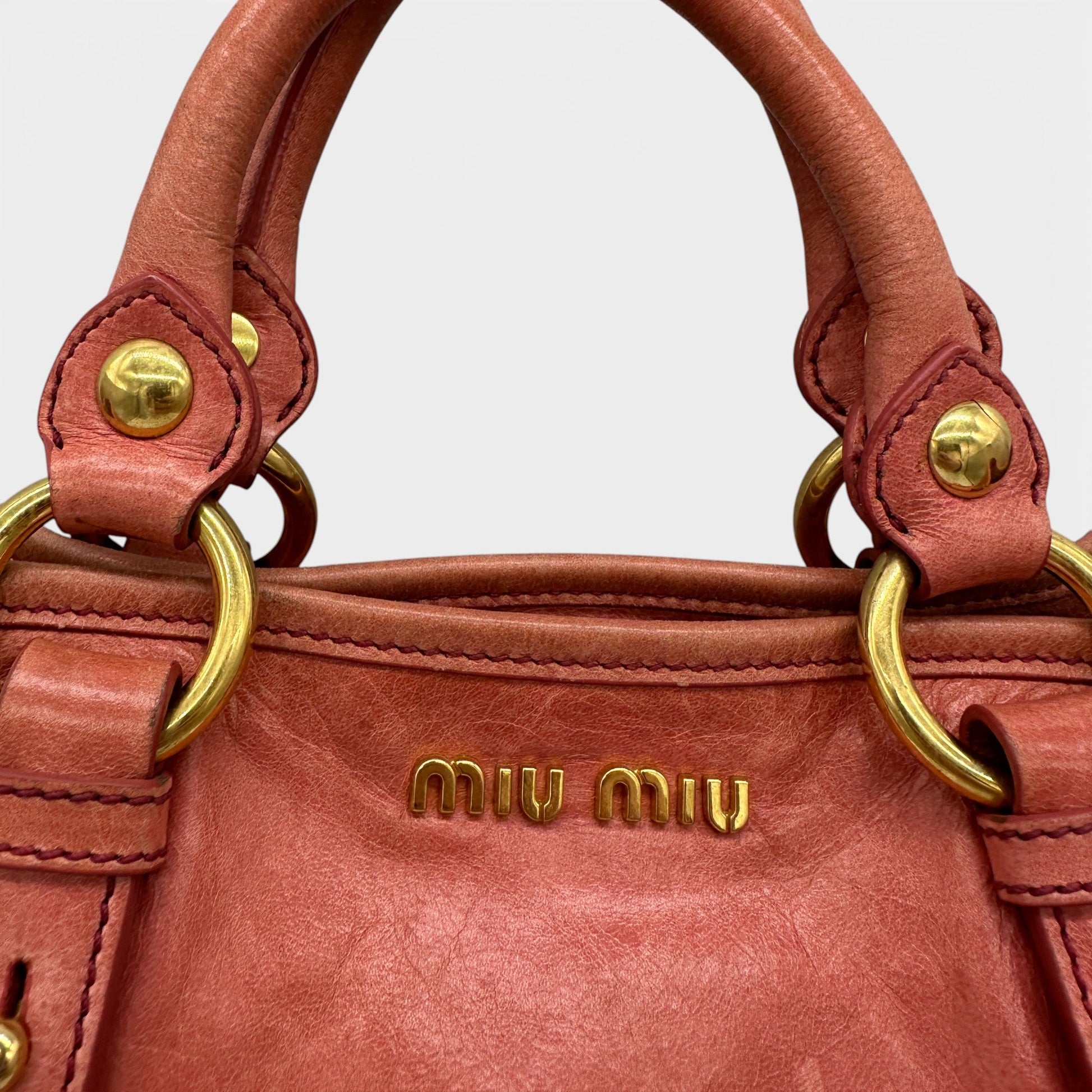 Vintage Miu Miu 2 - Way Vitello Shine Handbag - Thanks it's Vintage