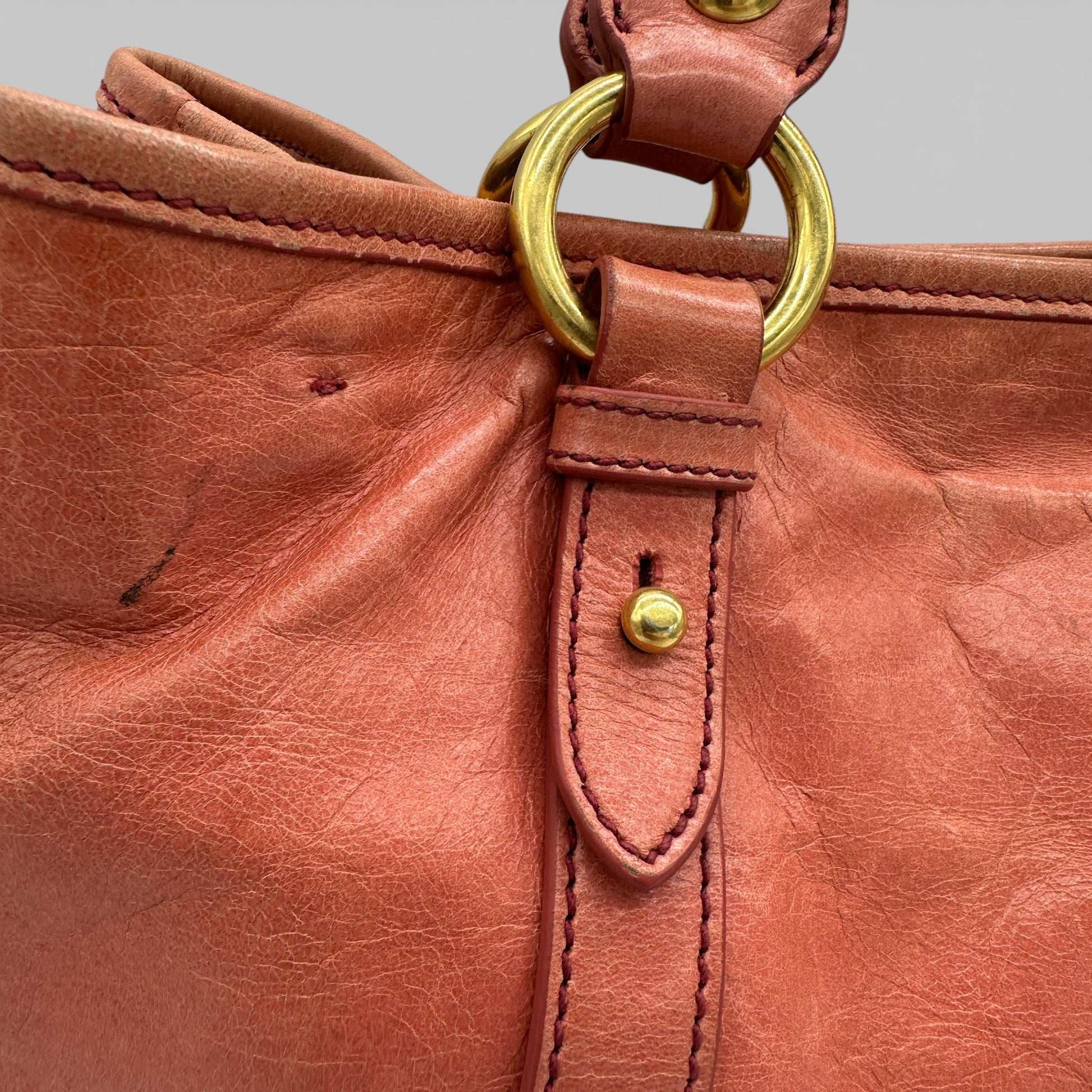 Vintage Miu Miu 2 - Way Vitello Shine Handbag - Thanks it's Vintage