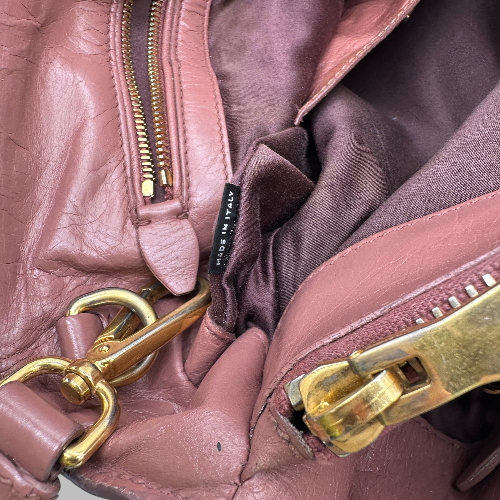 Vintage Miu Miu 2 - Way Vitello Shine Handbag - Thanks it's Vintage