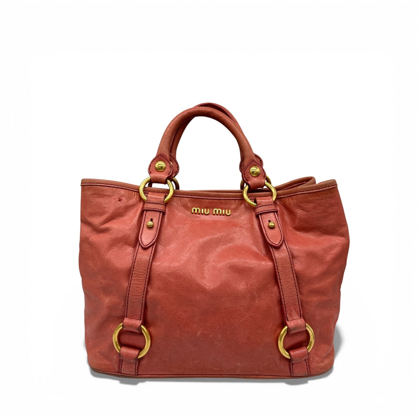 Vintage Miu Miu 2 - Way Vitello Shine Handbag - Thanks it's Vintage