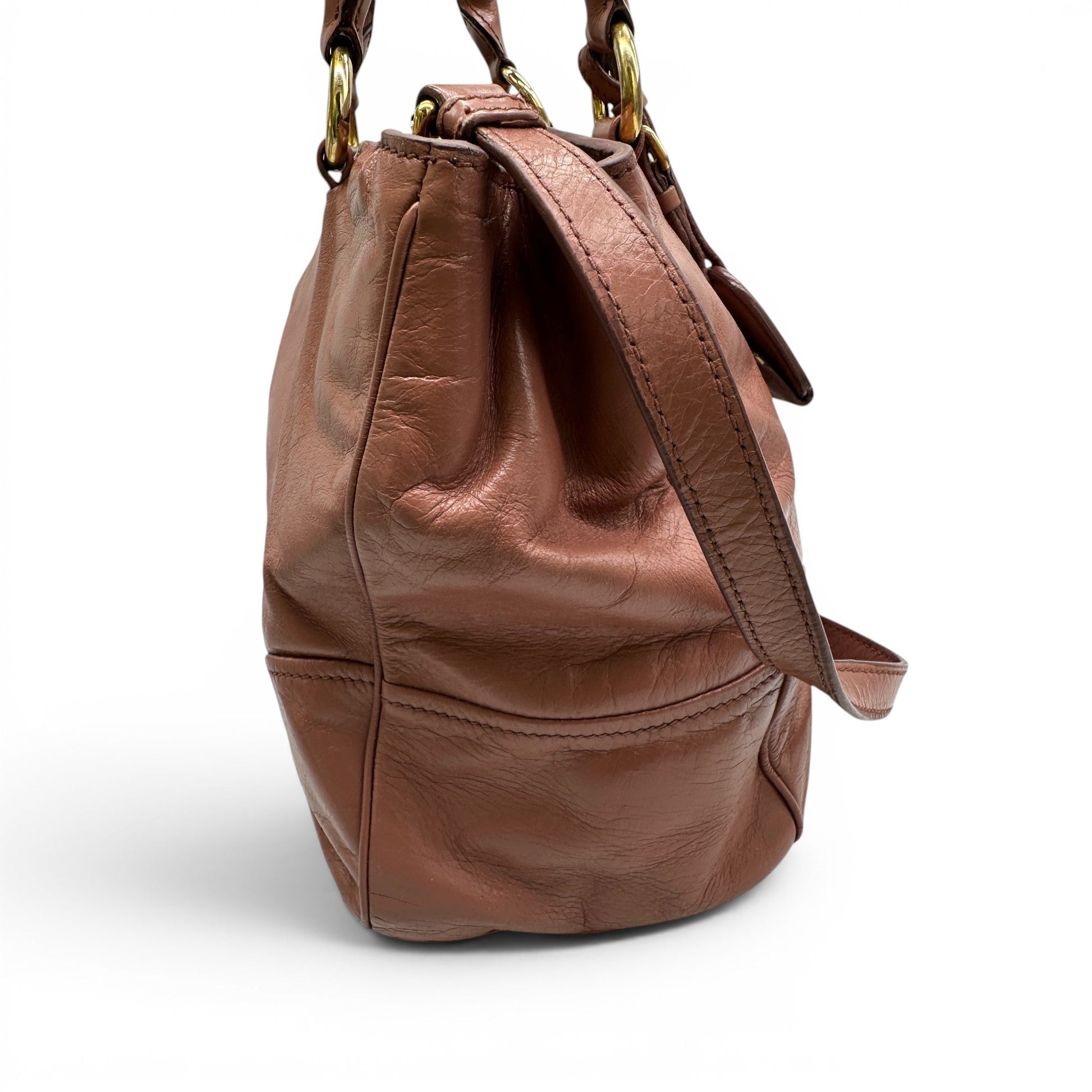 Vintage Miu Miu 2-Way Vitello Shine Handbag - Thanks it's Vintage