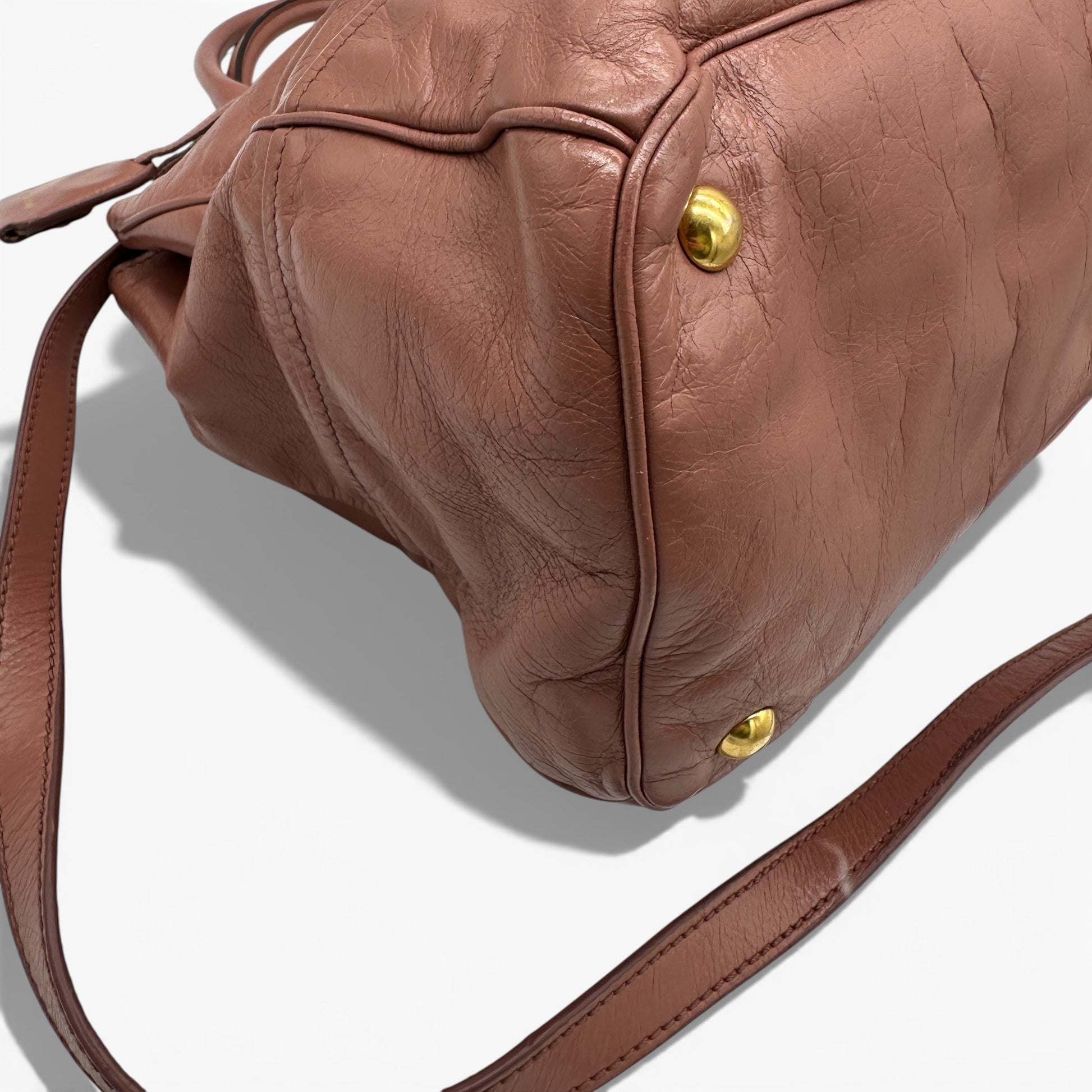 Vintage Miu Miu 2 - Way Vitello Shine Handbag - Thanks it's Vintage