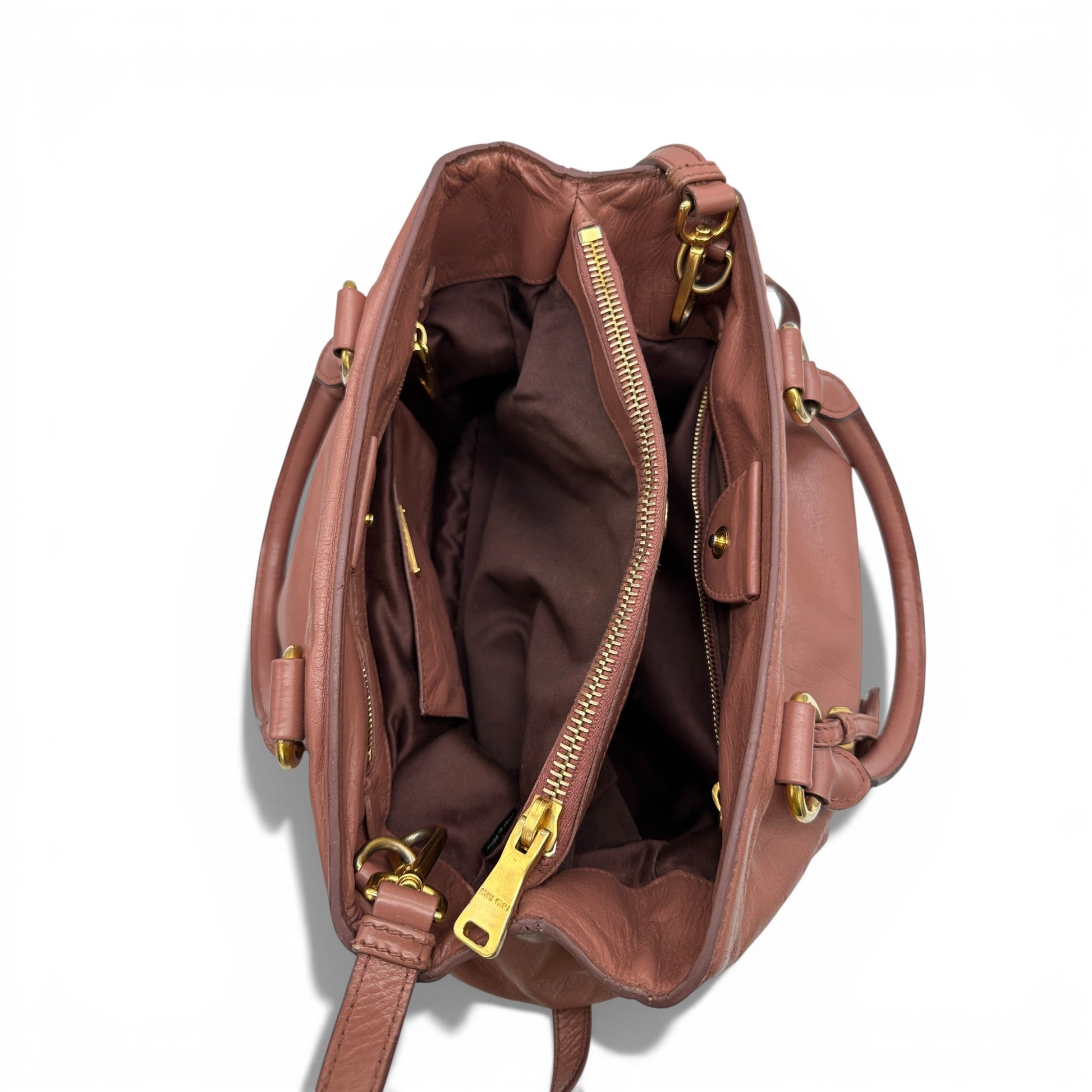 Vintage Miu Miu 2 - Way Vitello Shine Handbag - Thanks it's Vintage