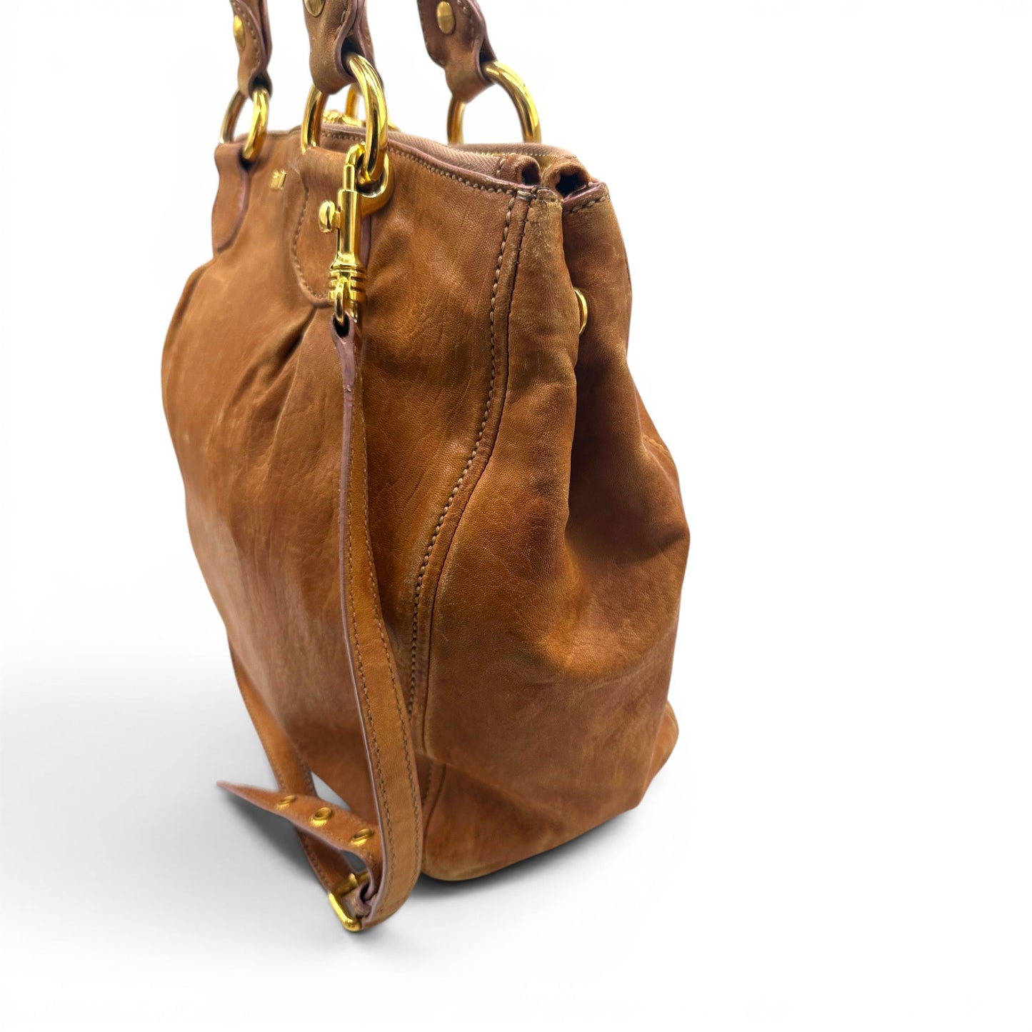 Vintage Miu Miu 2-Way Vitello Tote Bag - Thanks it's Vintage