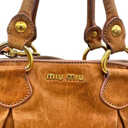 Vintage Miu Miu 2-Way Vitello Tote Bag - Thanks it's Vintage
