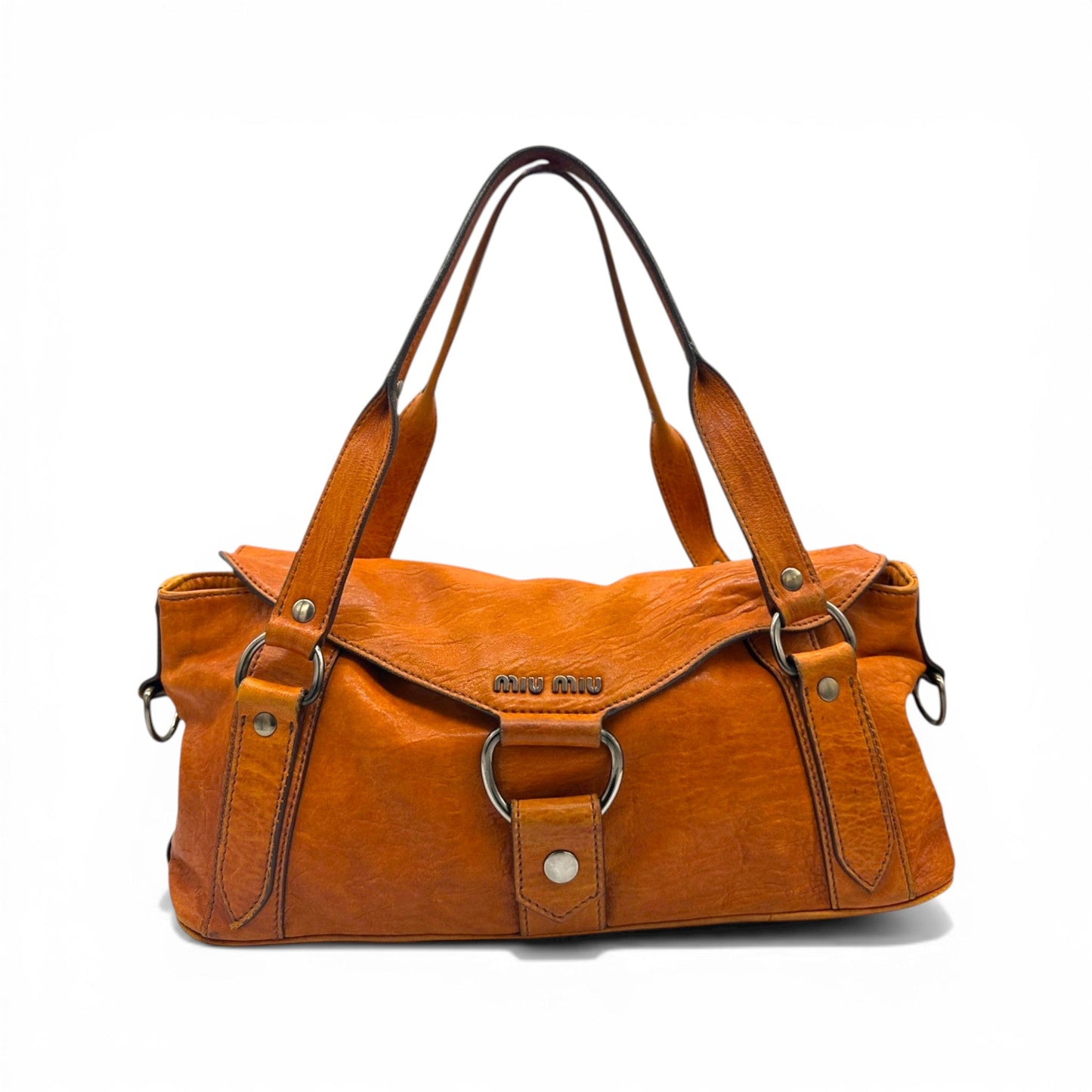 Vintage Miu Miu Brown Hobo Shoulder Bag - Thanks it's Vintage