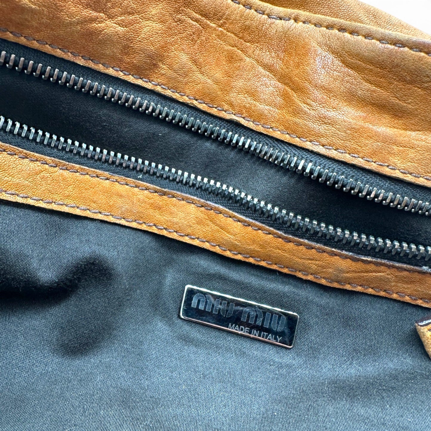 Vintage Miu Miu Brown Hobo Shoulder Bag - Thanks it's Vintage