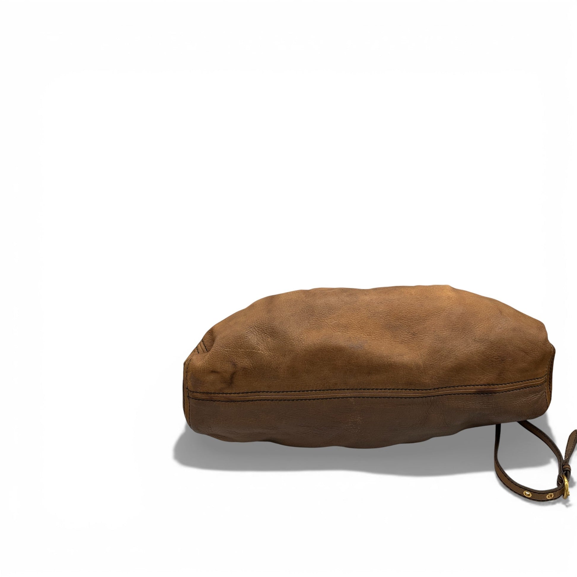 Vintage Miu Miu Brown Leather Slouchy Two Way Bag - Thanks it's Vintage