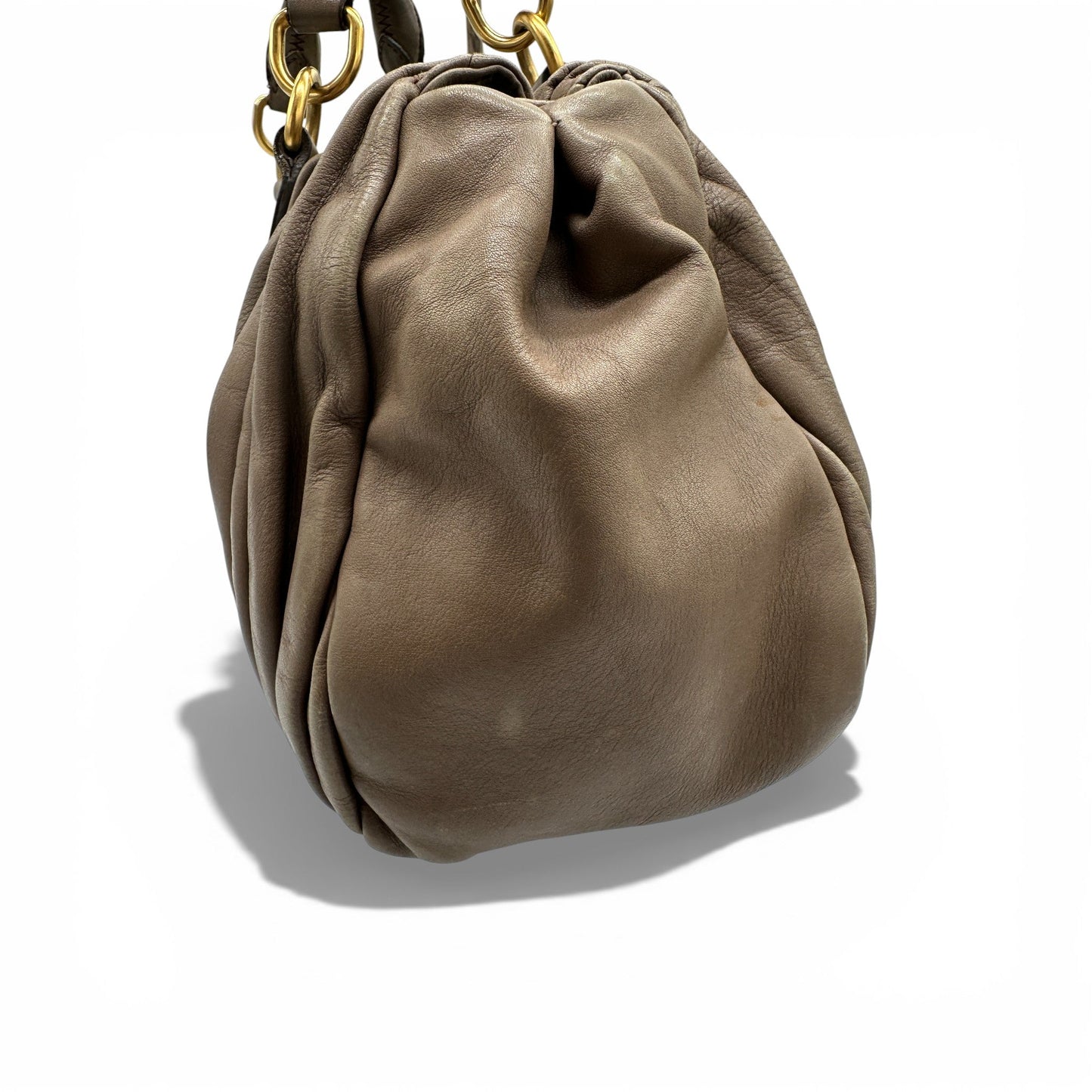 Vintage Miu Miu Pleated Leather Handbag - Thanks it's Vintage