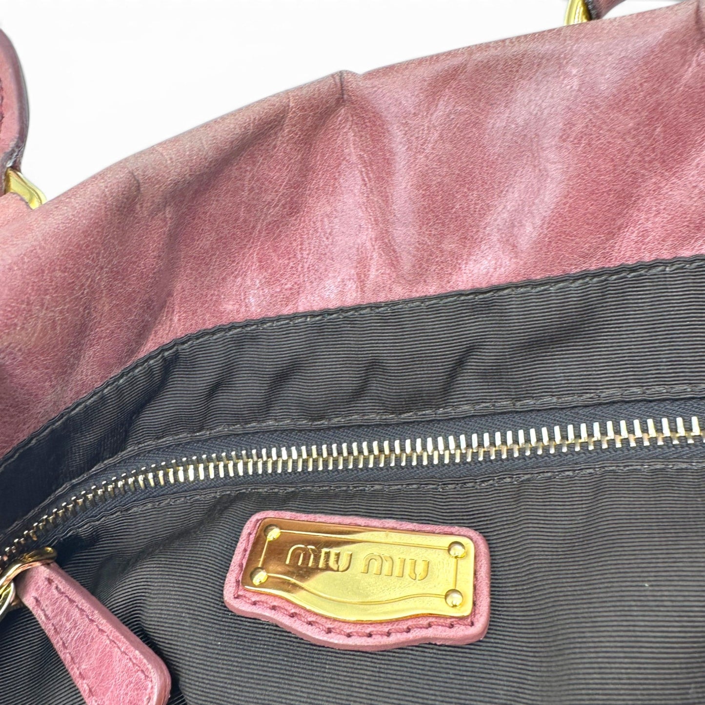 Vintage Miu Miu Slouchy Vitello Handbag - Thanks it's Vintage