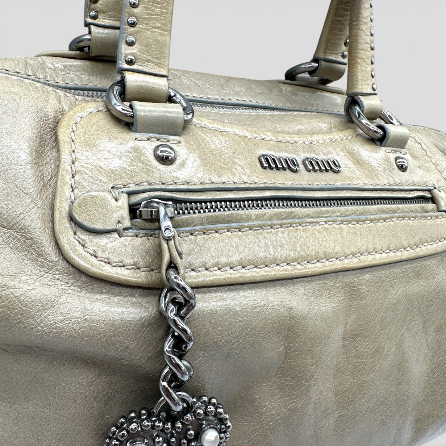 Vintage Miu Miu Vitello 2 - Way Handbag - Thanks it's Vintage