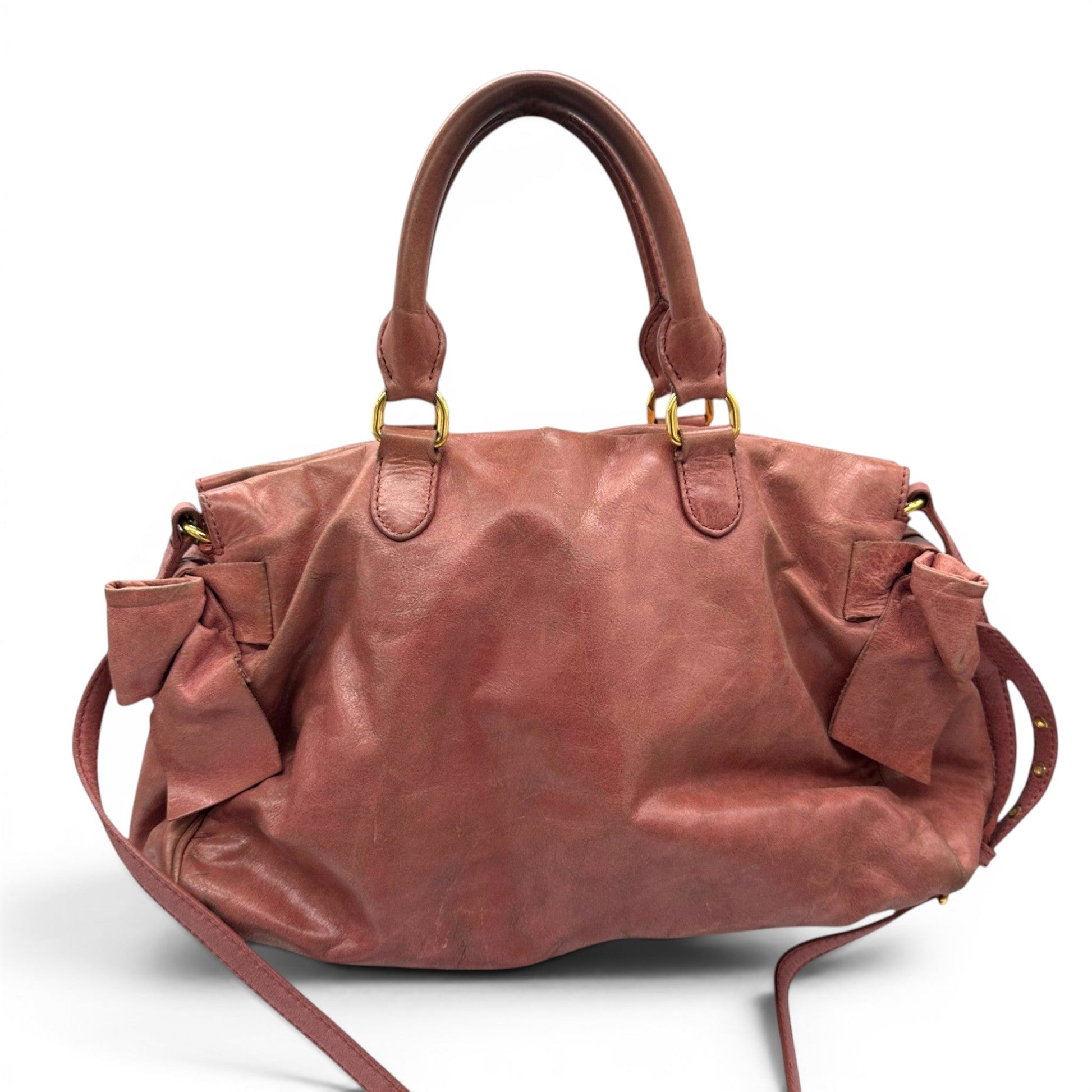 Vintage Miu Miu Vitello Bow Handbag - Thanks it's Vintage