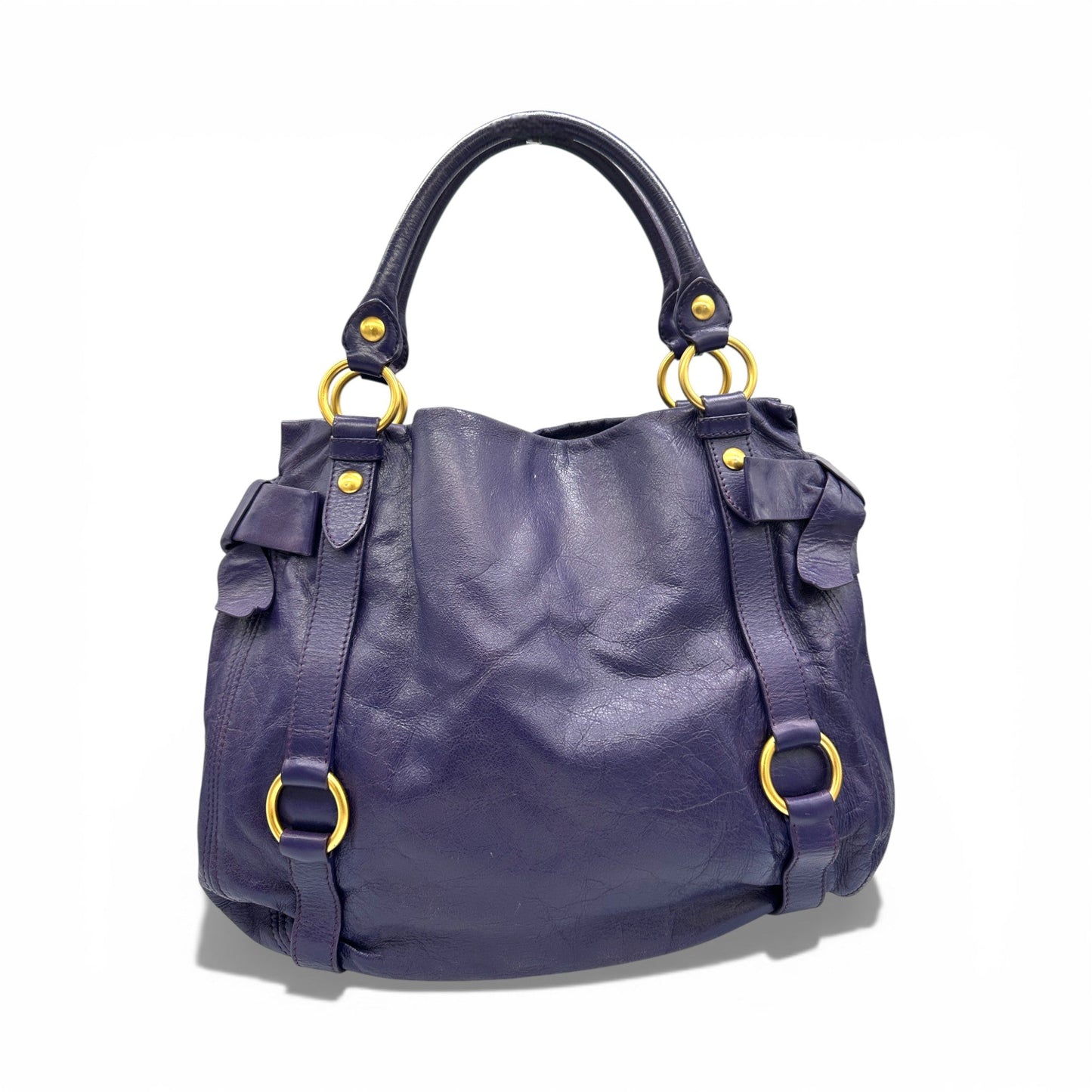 Vintage Miu Miu Vitello Bow Hobo Shoulder Bag - Thanks it's Vintage