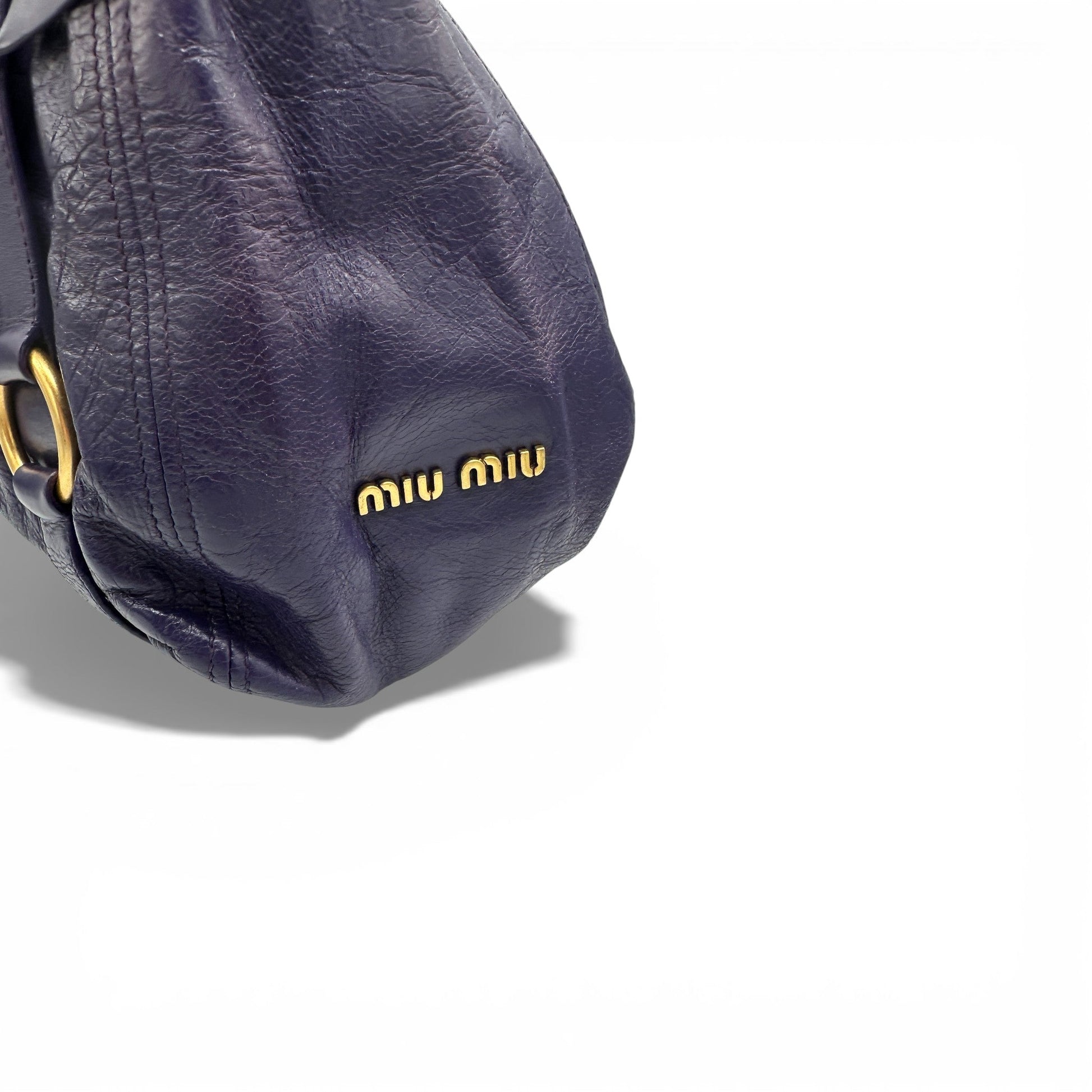 Vintage Miu Miu Vitello Bow Hobo Shoulder Bag - Thanks it's Vintage