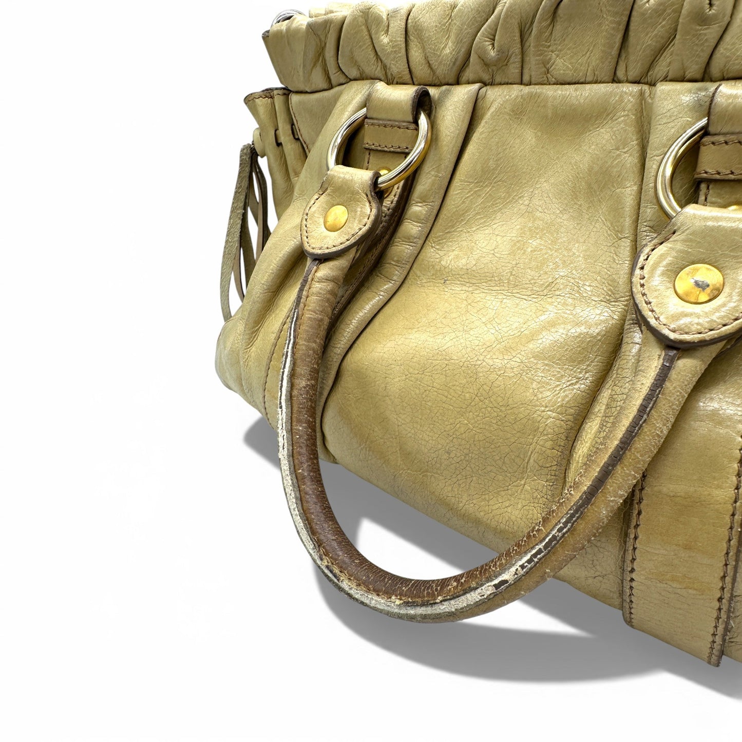 Vintage Miu Miu Vitello Lux 2 - Way Handbag - Thanks it's Vintage