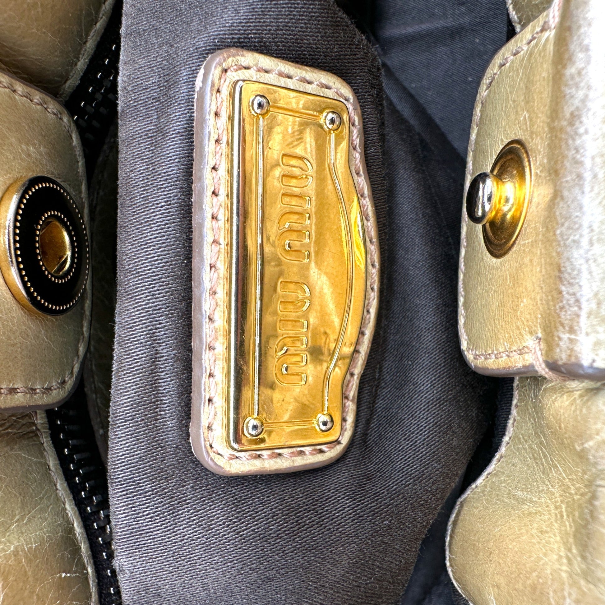 Vintage Miu Miu Vitello Lux 2 - Way Handbag - Thanks it's Vintage