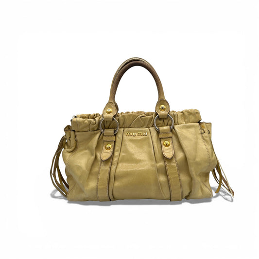 Vintage Miu Miu Vitello Lux 2 - Way Handbag - Thanks it's Vintage