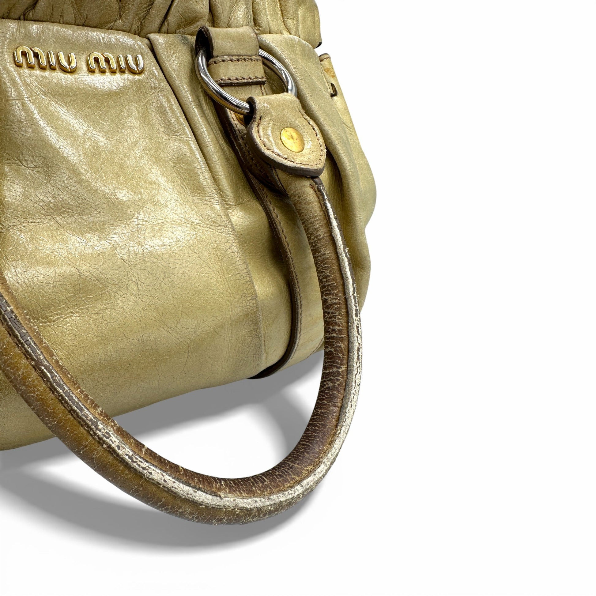 Vintage Miu Miu Vitello Lux 2 - Way Handbag - Thanks it's Vintage