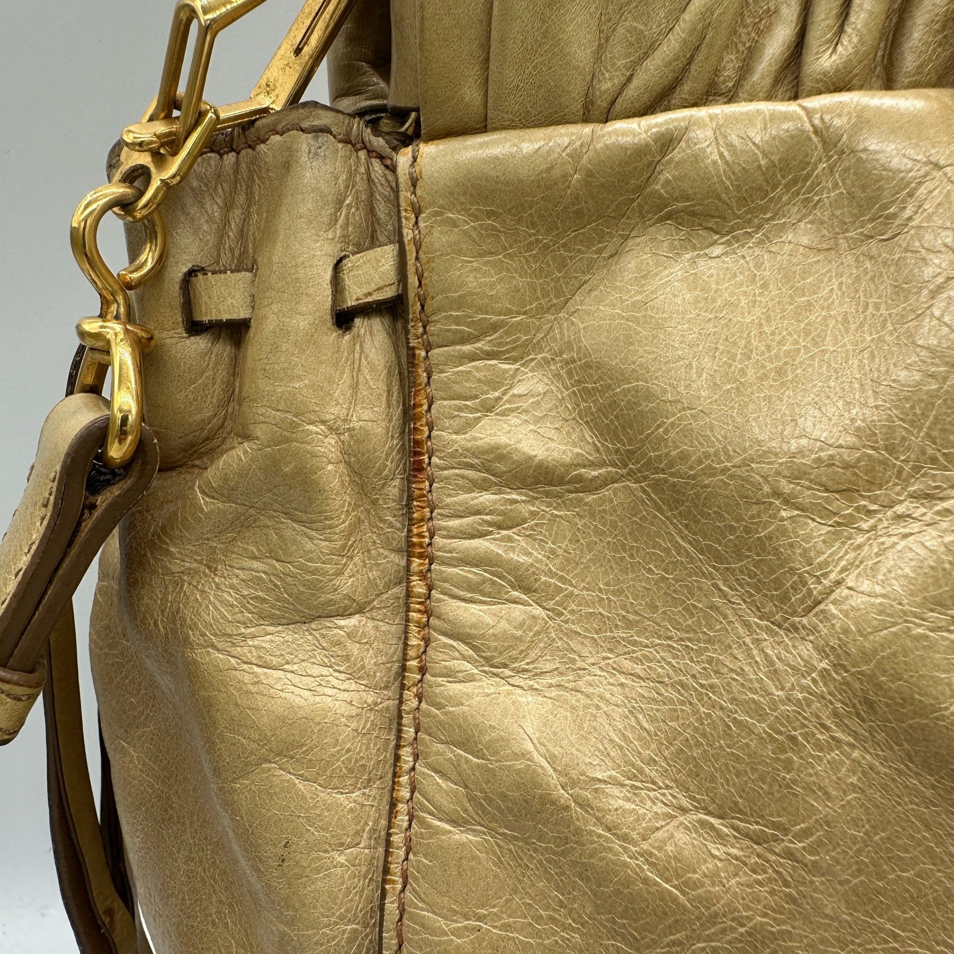 Vintage Miu Miu Vitello Lux 2 - Way Handbag - Thanks it's Vintage