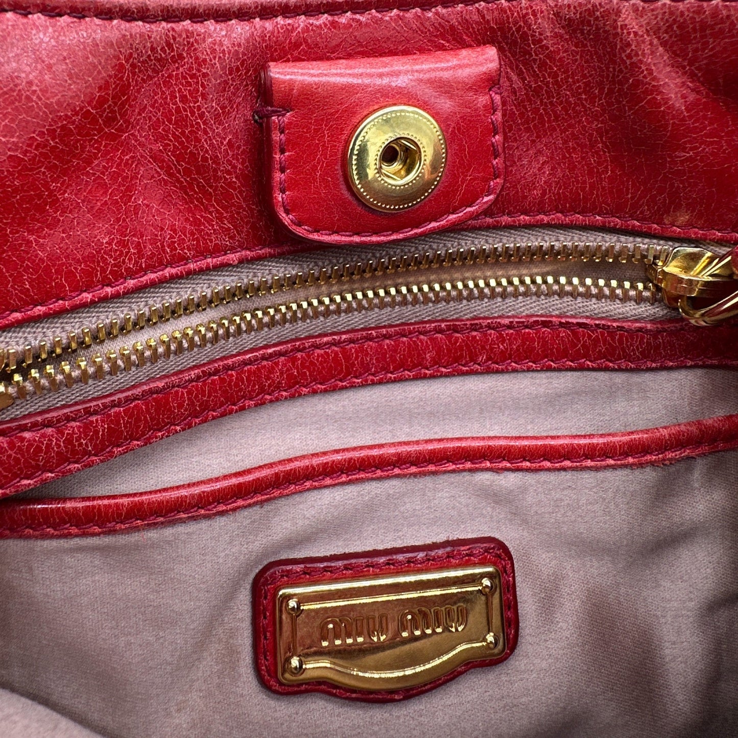 Vintage Miu Miu Vitello Shine 2 - Way Handbag - Thanks it's Vintage