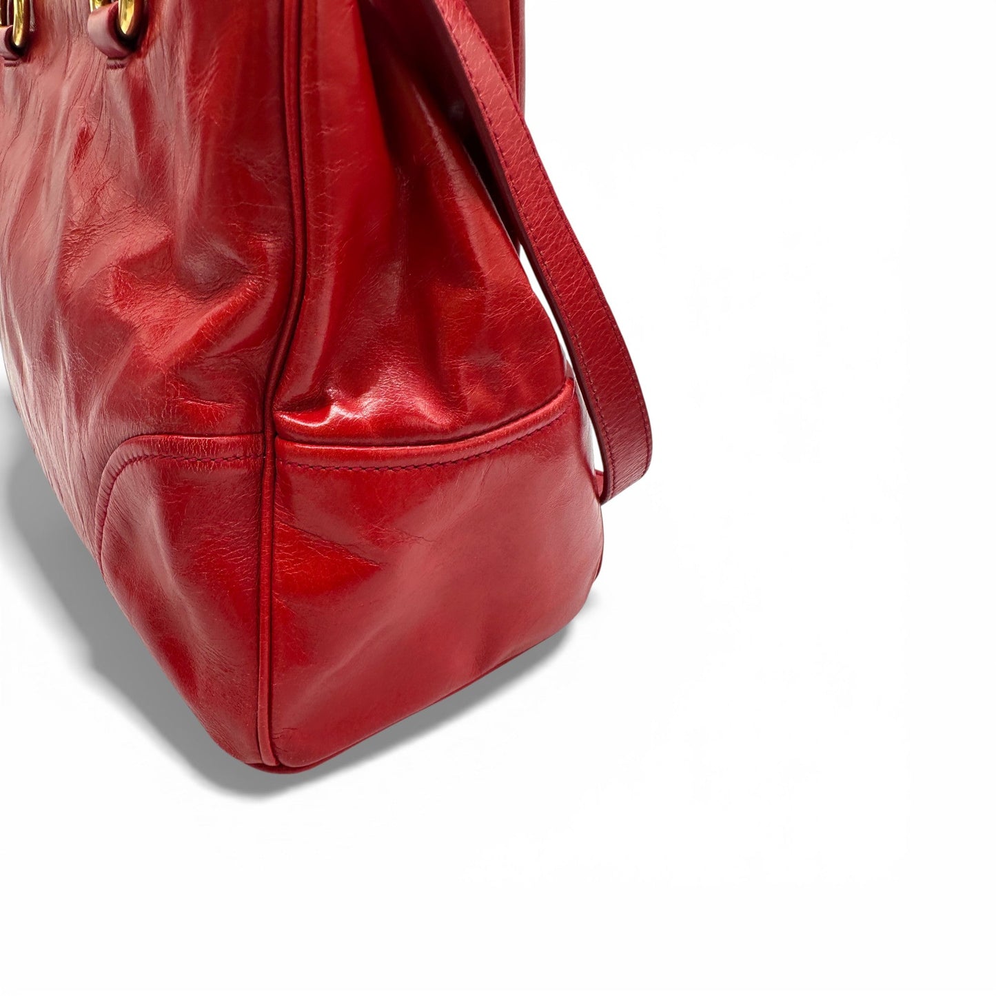 Vintage Miu Miu Vitello Shine 2 - Way Handbag - Thanks it's Vintage