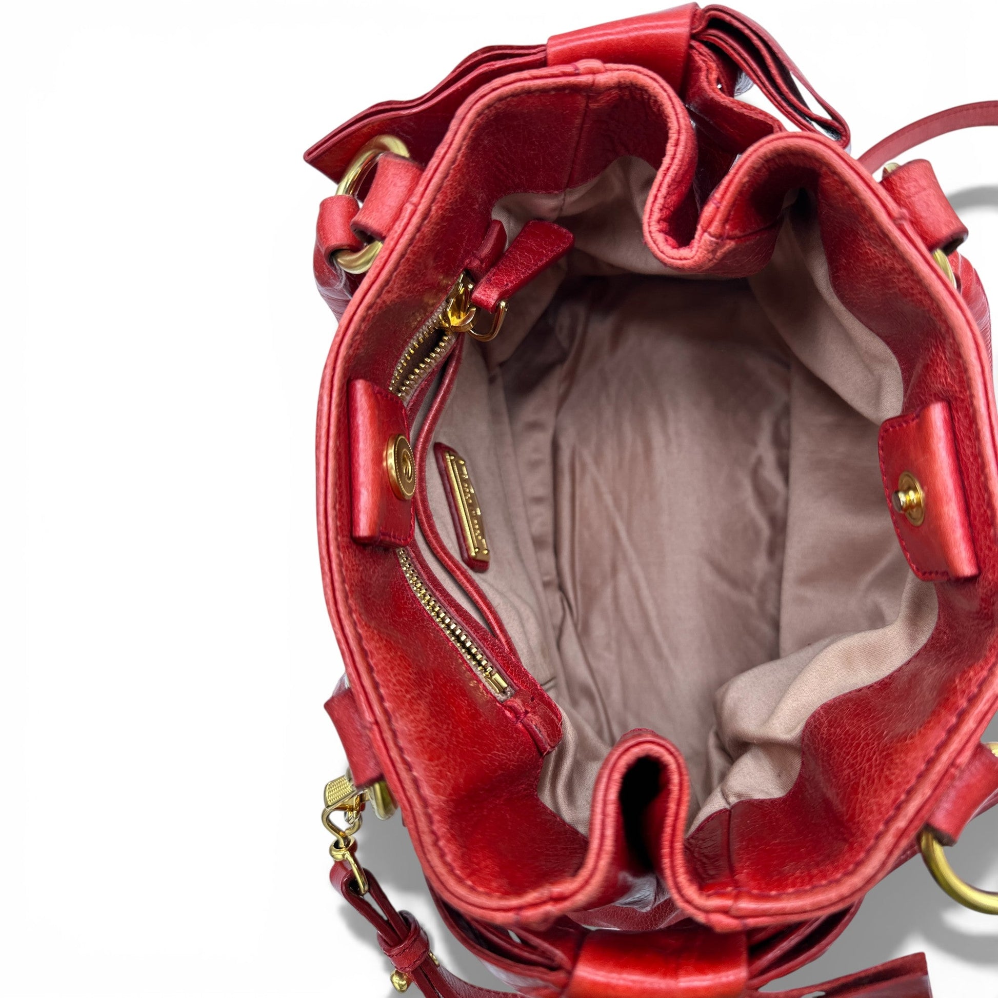 Vintage Miu Miu Vitello Shine 2 - Way Handbag - Thanks it's Vintage