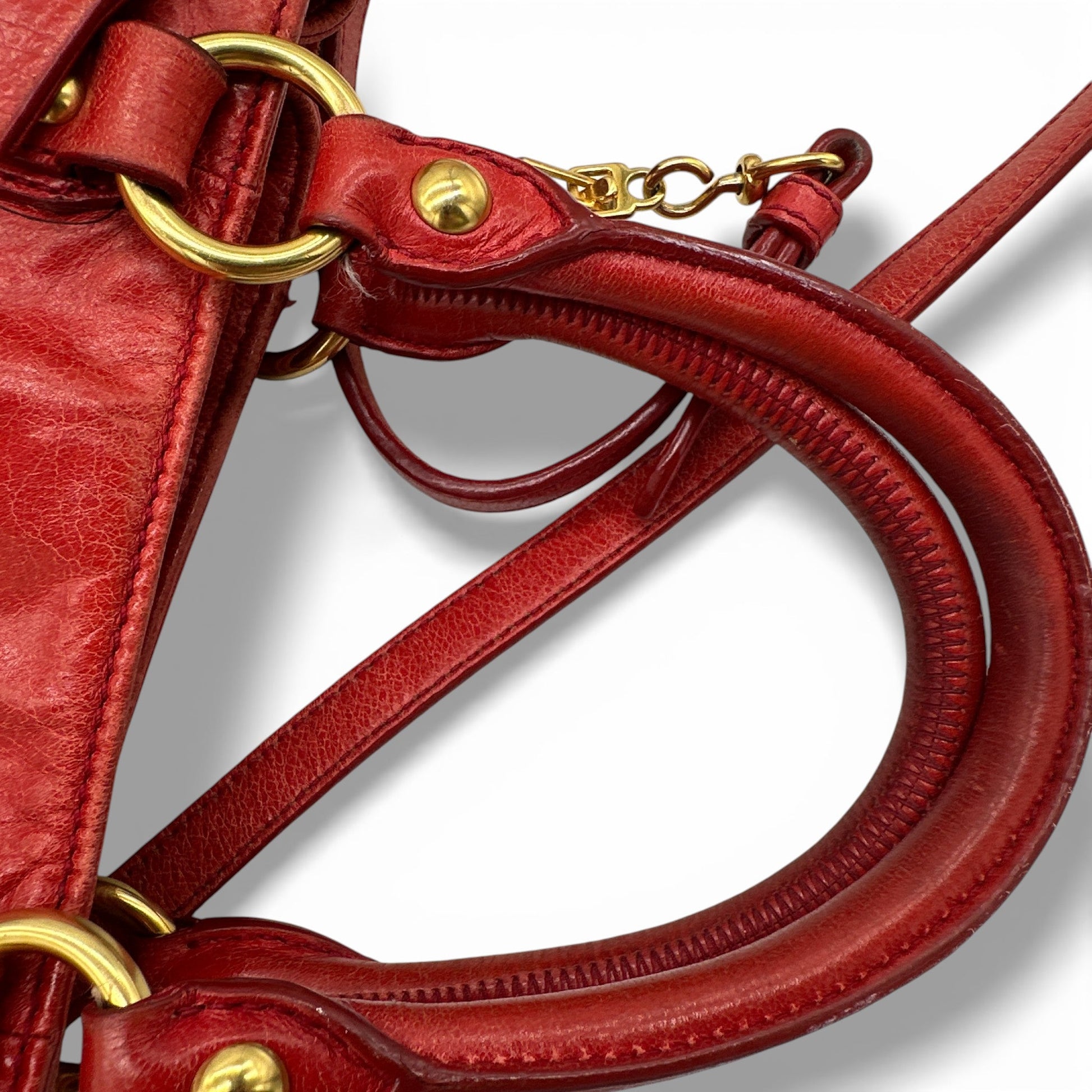 Vintage Miu Miu Vitello Shine 2 - Way Handbag - Thanks it's Vintage