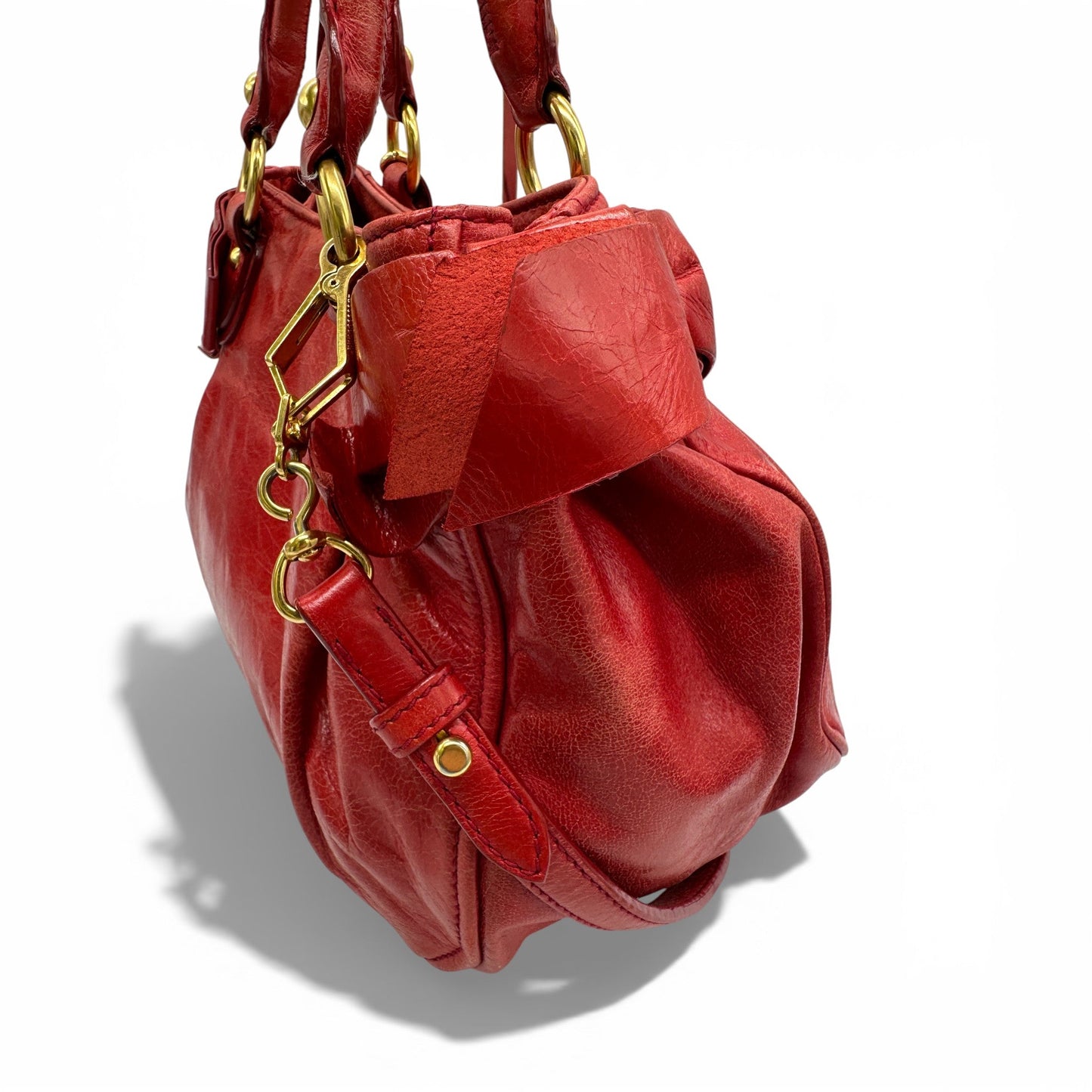 Vintage Miu Miu Vitello Shine 2 - Way Handbag - Thanks it's Vintage