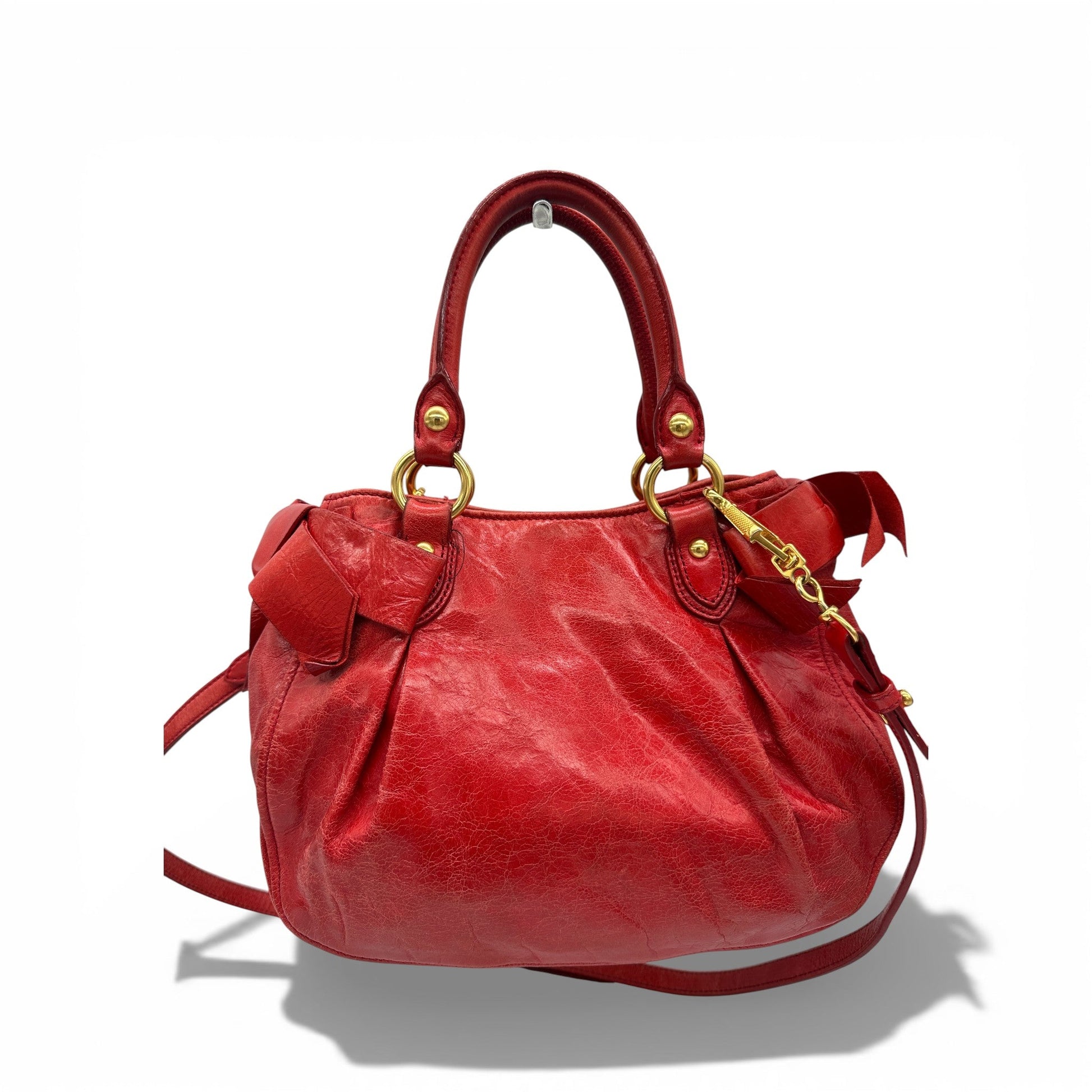 Vintage Miu Miu Vitello Shine 2 - Way Handbag - Thanks it's Vintage