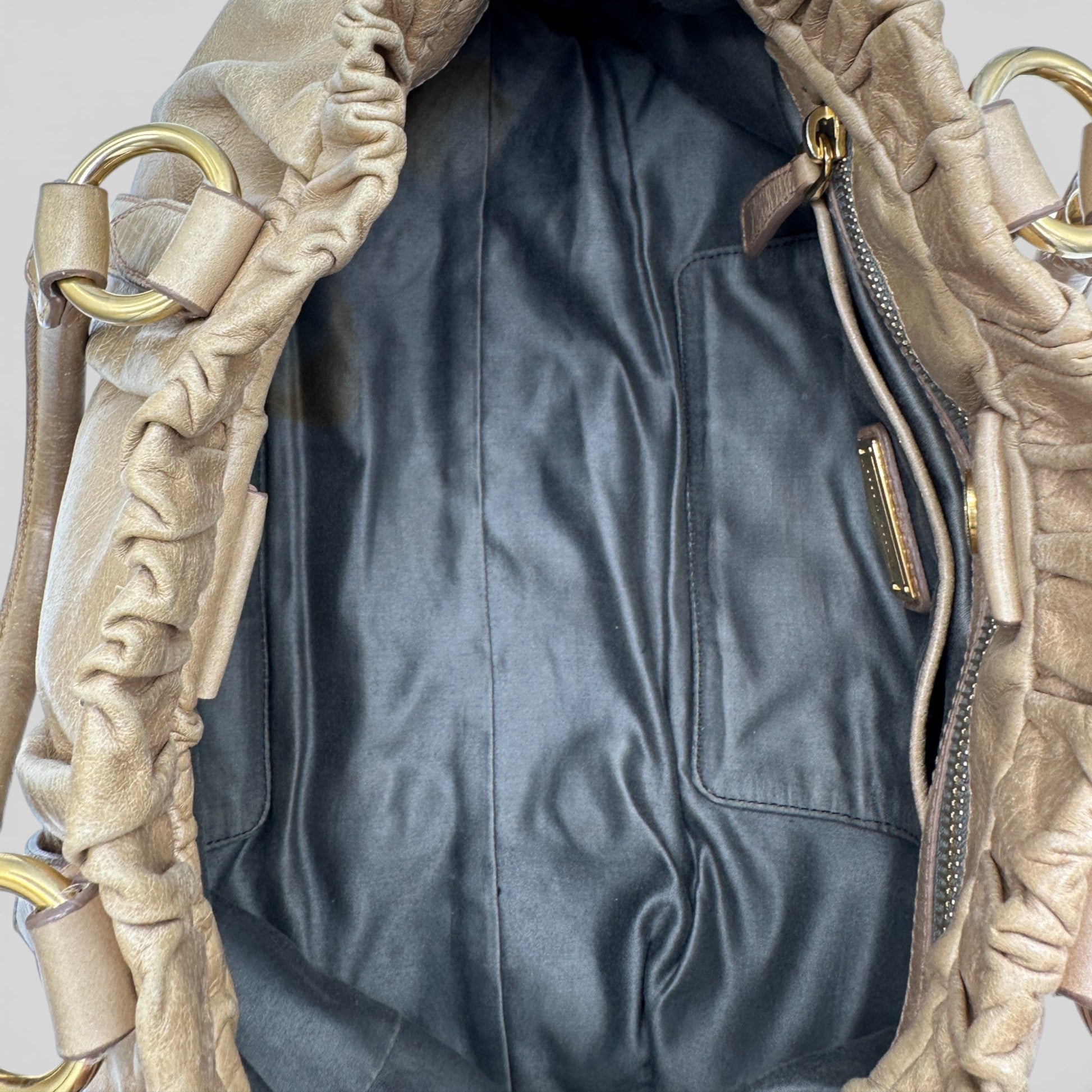 Vintage Miu Miu Vitello Shine 2 - Way Handbag - Thanks it's Vintage