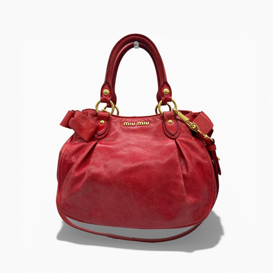 Vintage Miu Miu Vitello Shine 2 - Way Handbag - Thanks it's Vintage