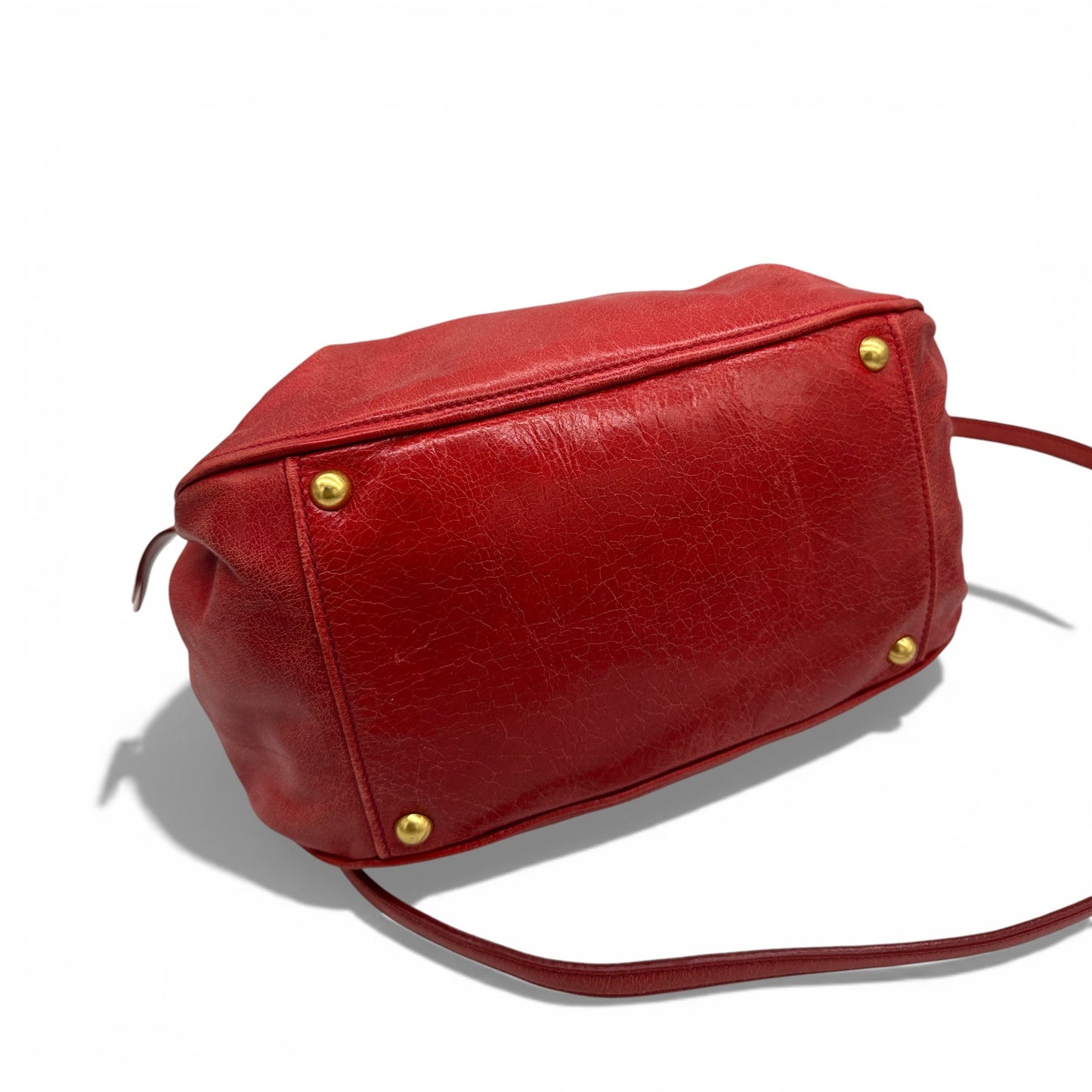 Vintage Miu Miu Vitello Shine 2 - Way Handbag - Thanks it's Vintage