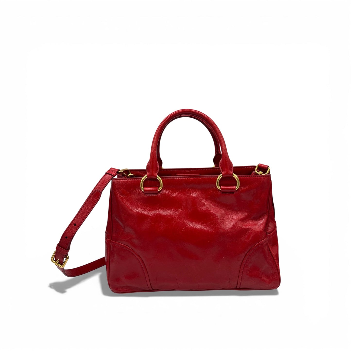 Vintage Miu Miu Vitello Shine 2 - Way Handbag - Thanks it's Vintage