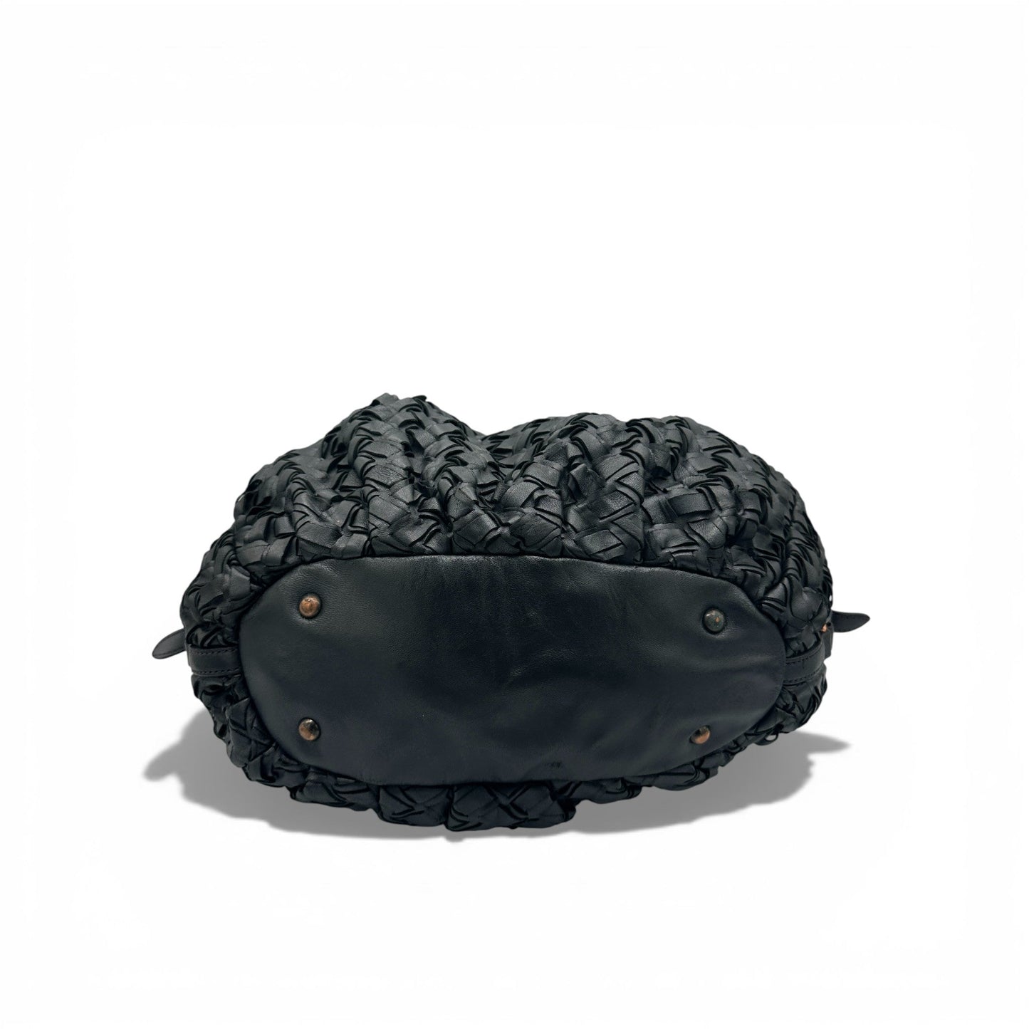 Vintage Miu Miu Woven Napa Leather Hobo Bag - Thanks it's Vintage