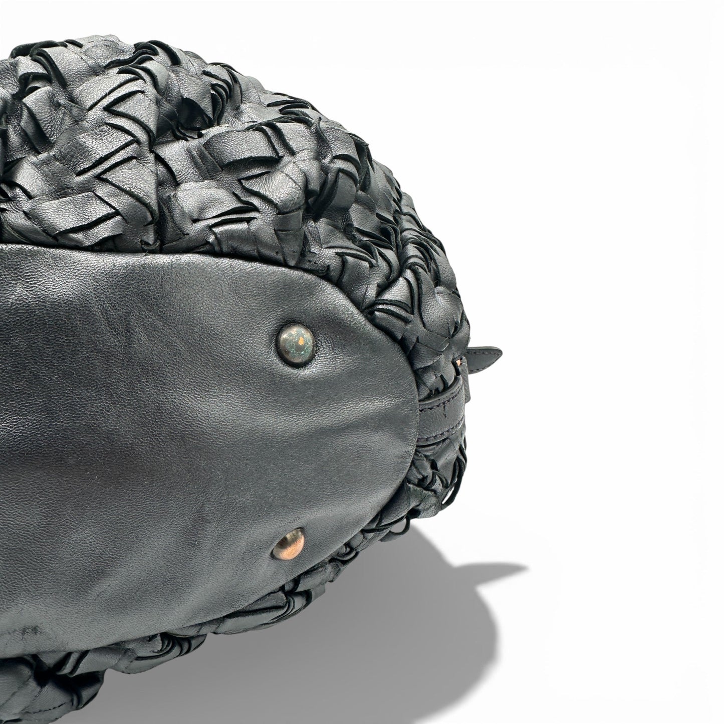 Vintage Miu Miu Woven Napa Leather Hobo Bag - Thanks it's Vintage