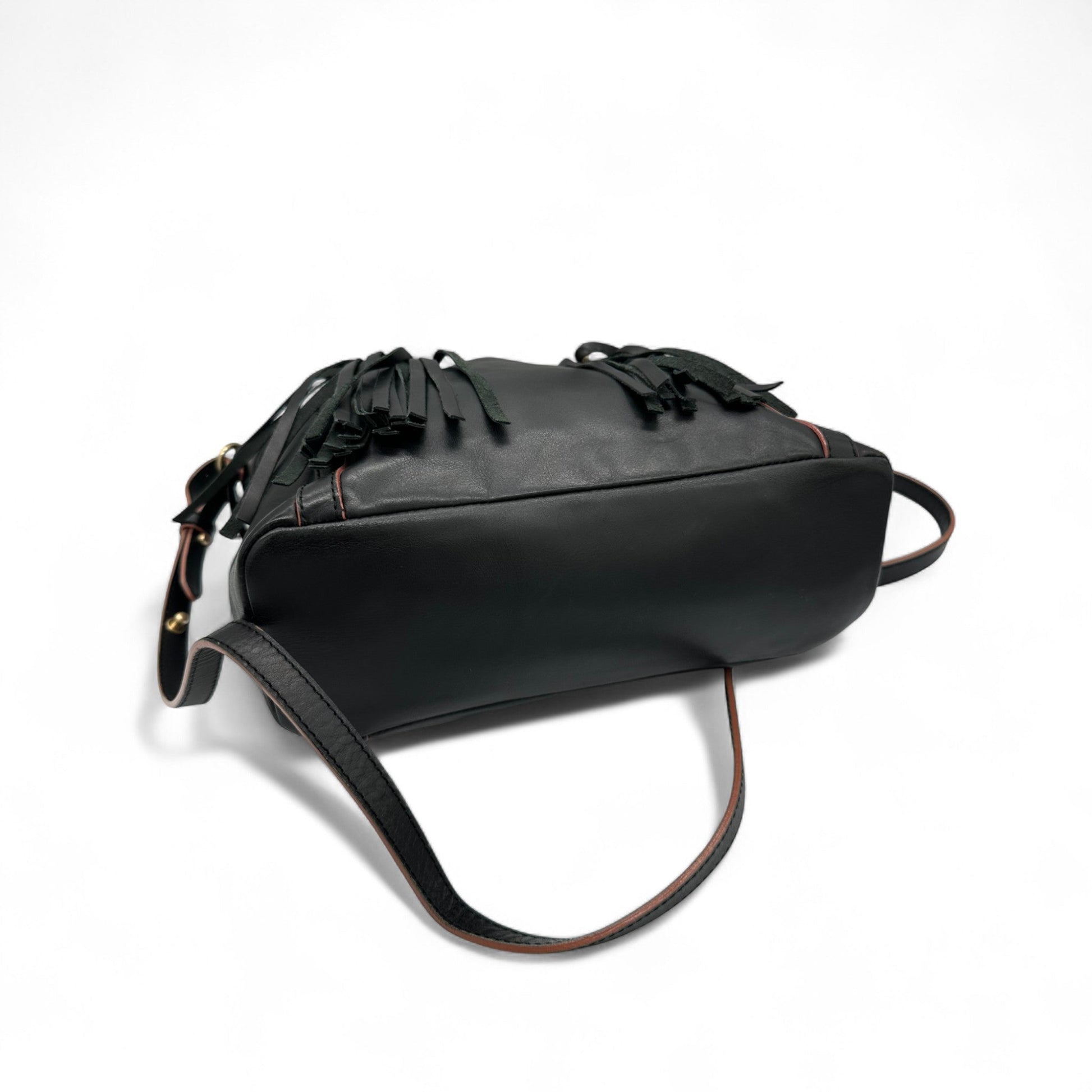 Vintage See by Chloé Black Leather Tassel Tote Bag - Thanks it's Vintage