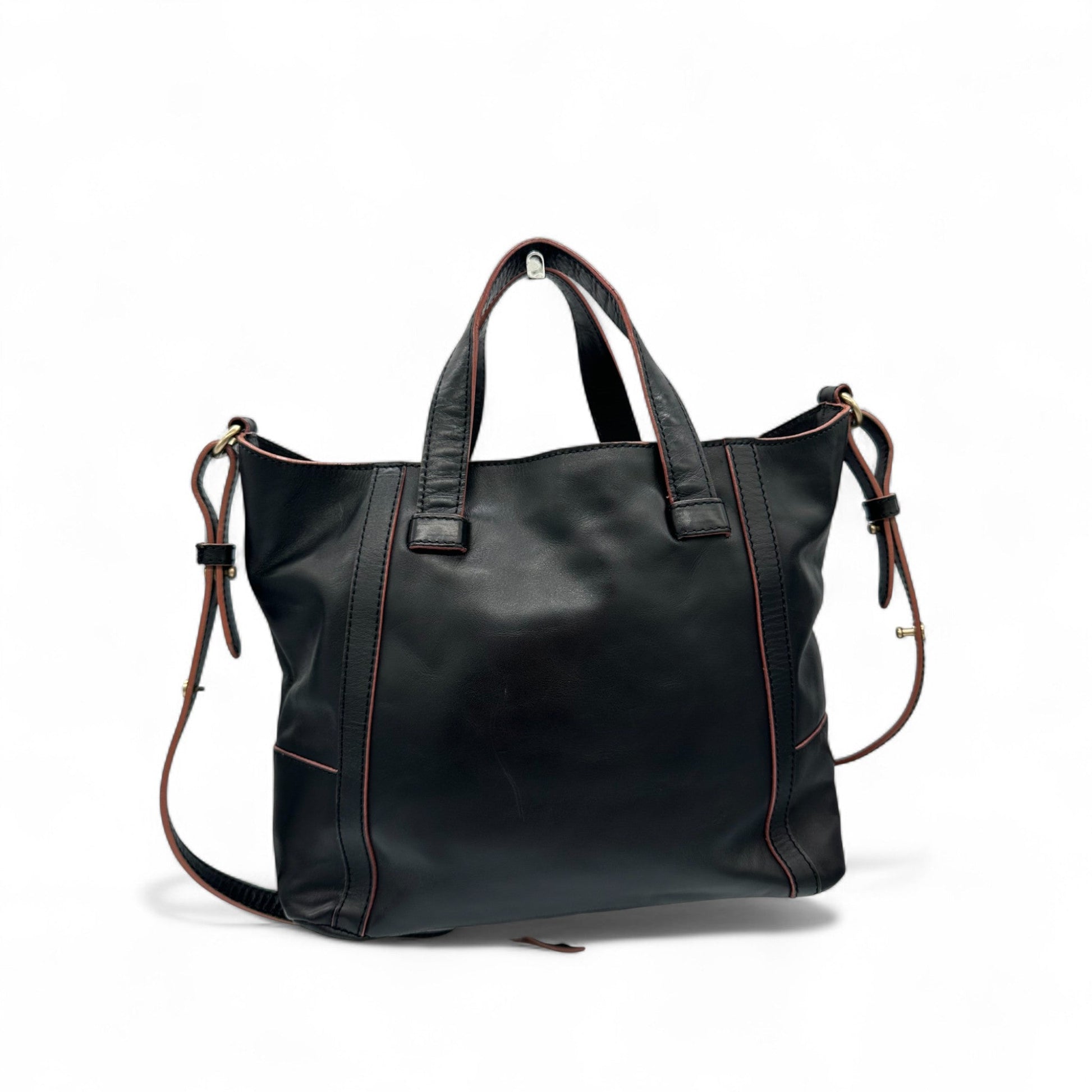 Vintage See by Chloé Black Leather Tassel Tote Bag - Thanks it's Vintage