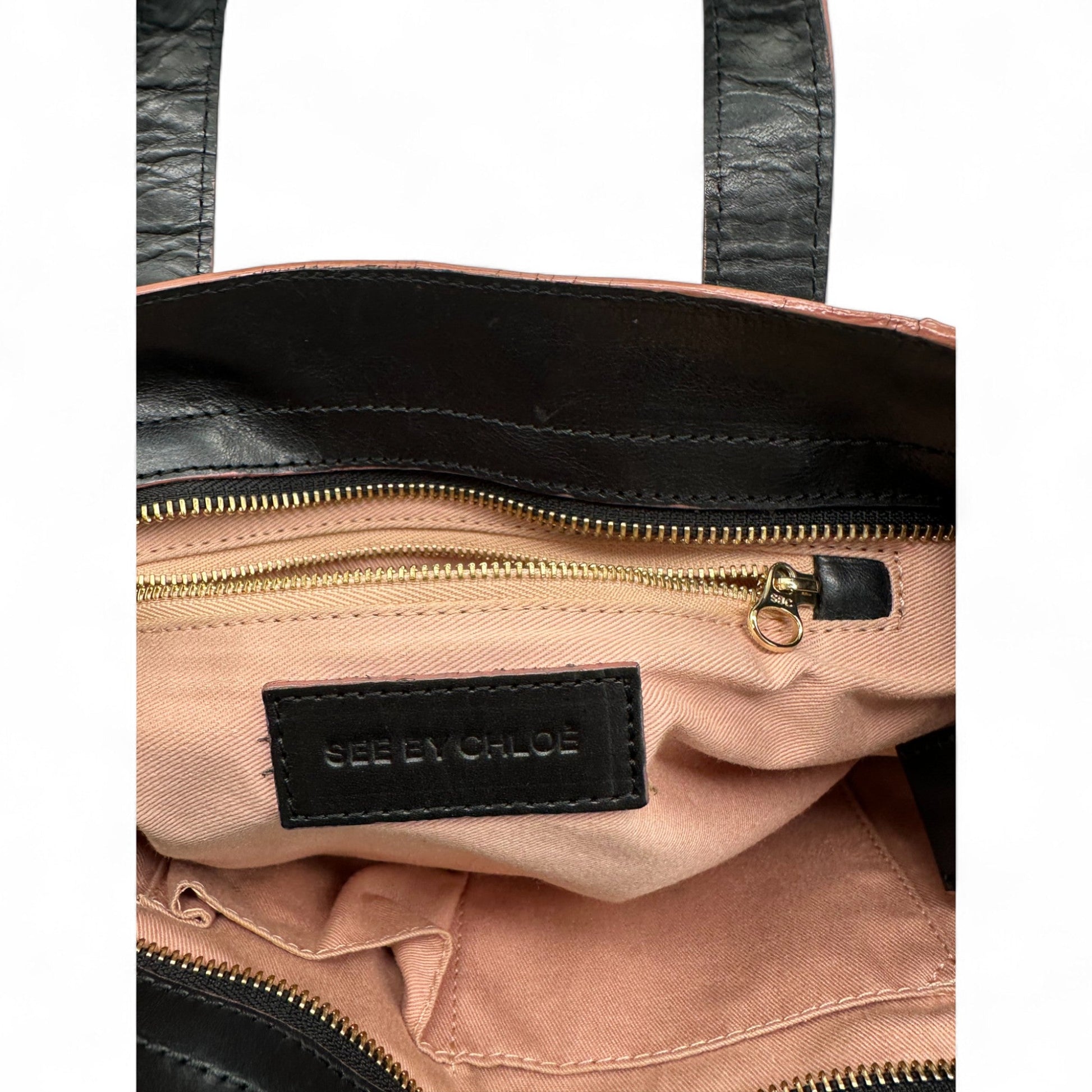 Vintage See by Chloé Black Leather Tassel Tote Bag - Thanks it's Vintage