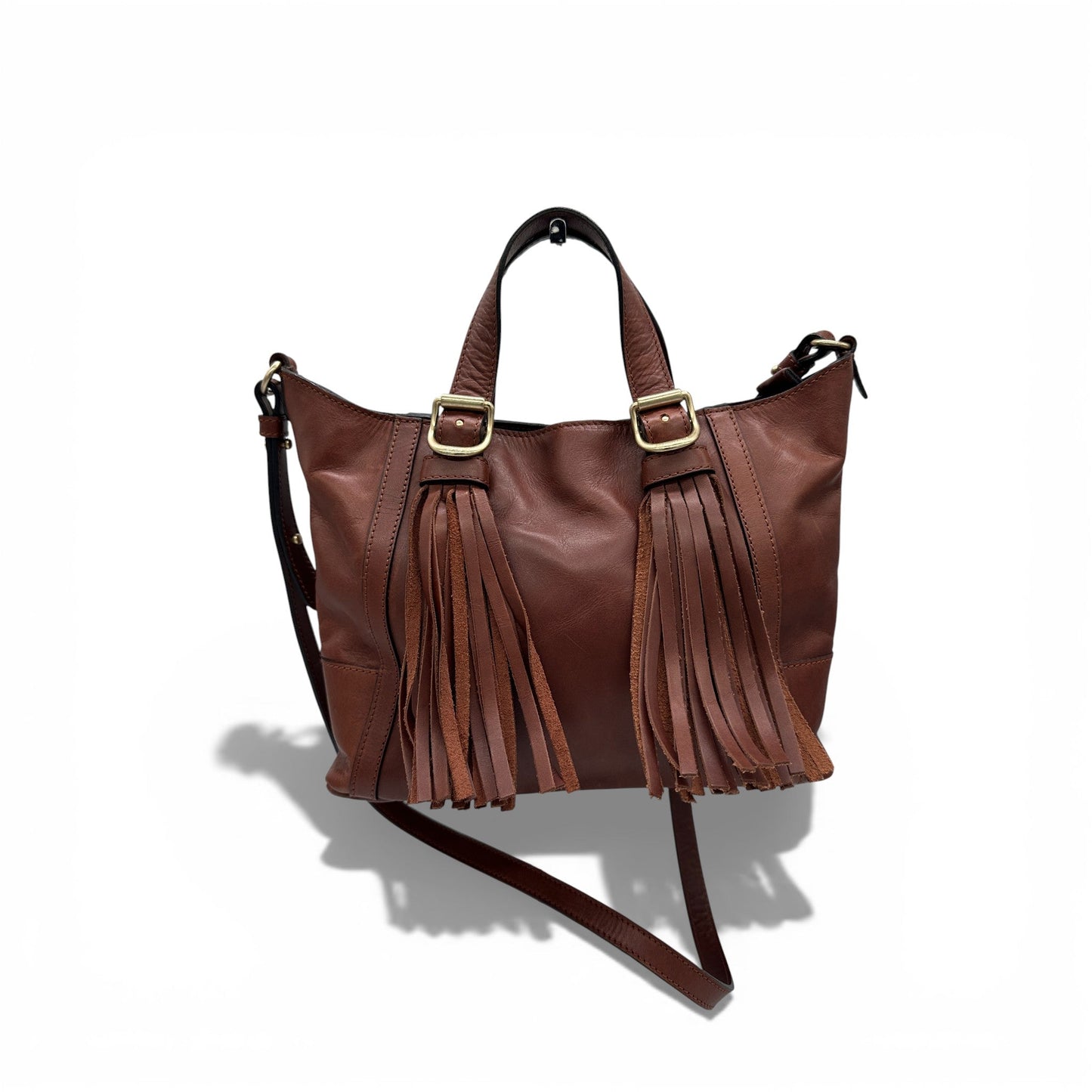 Vintage See by Chloé Brown Leather Tassel Handbag - Thanks it's Vintage