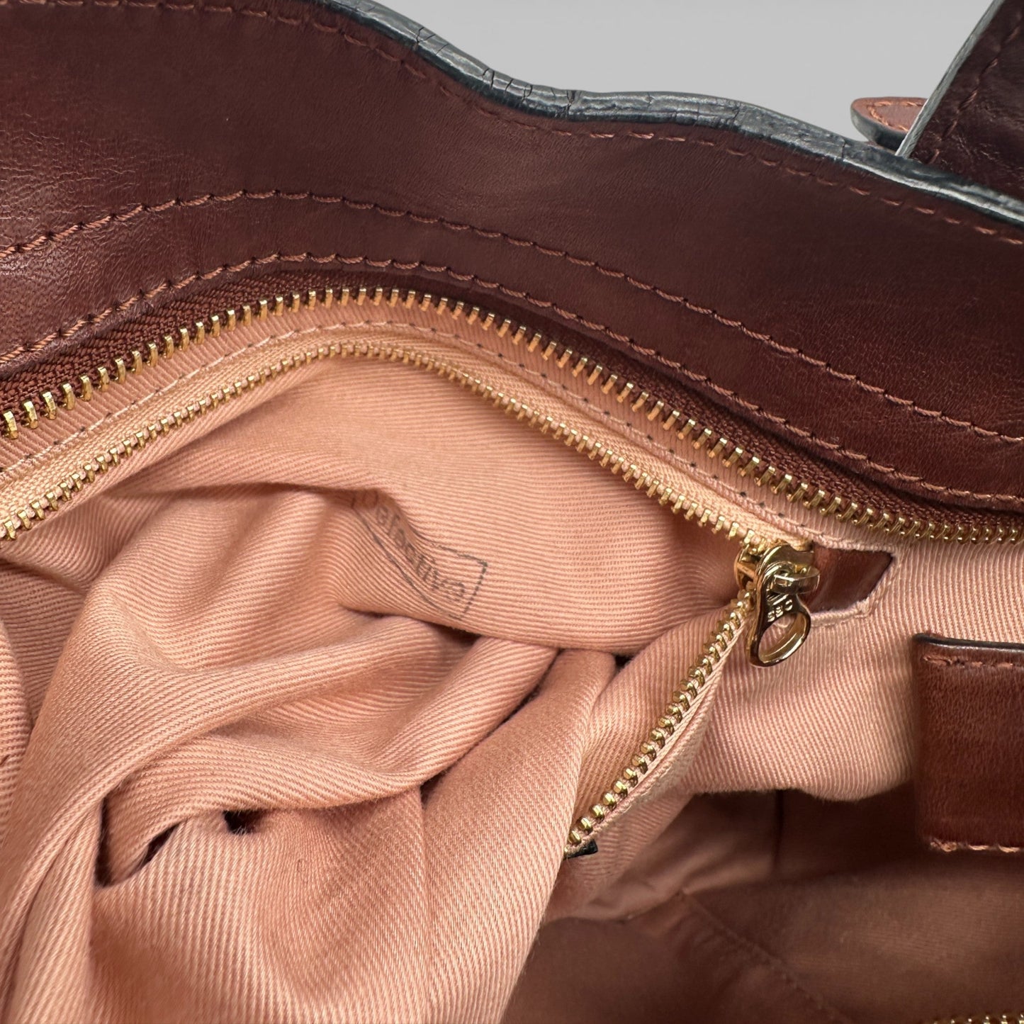 Vintage See by Chloé Brown Leather Tassel Handbag - Thanks it's Vintage