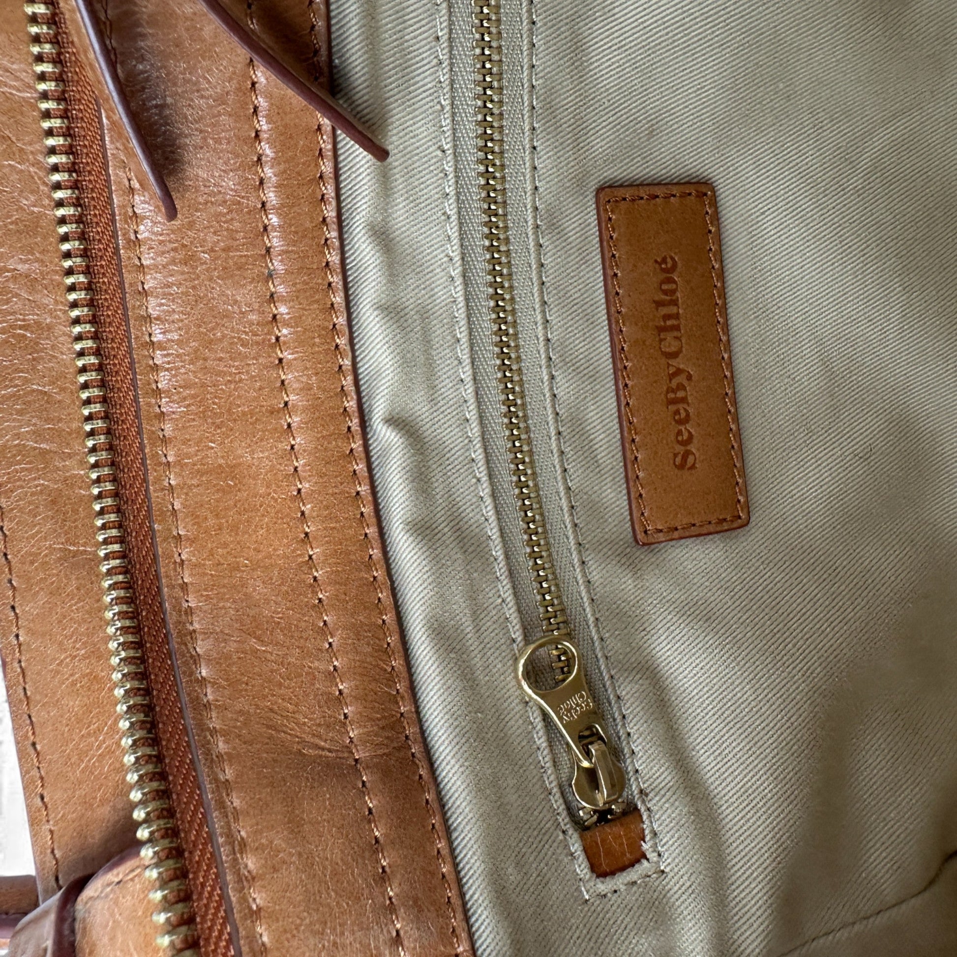 Vintage See by Chloé Paige Tote Handle 2 - Way Handbag - Thanks it's Vintage